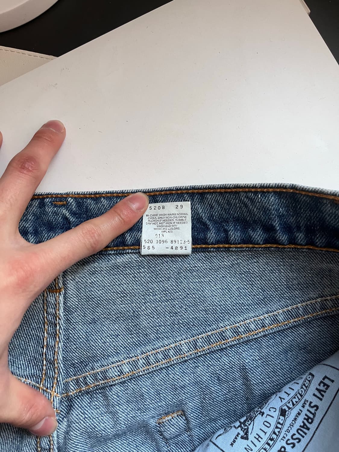 90s usa 리바이스 565 와이드 레그 상품이미지5