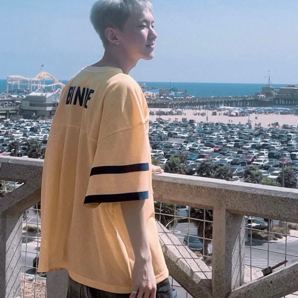 ERL Yellow 'Venice 76' Football Jersey S 상품이미지2