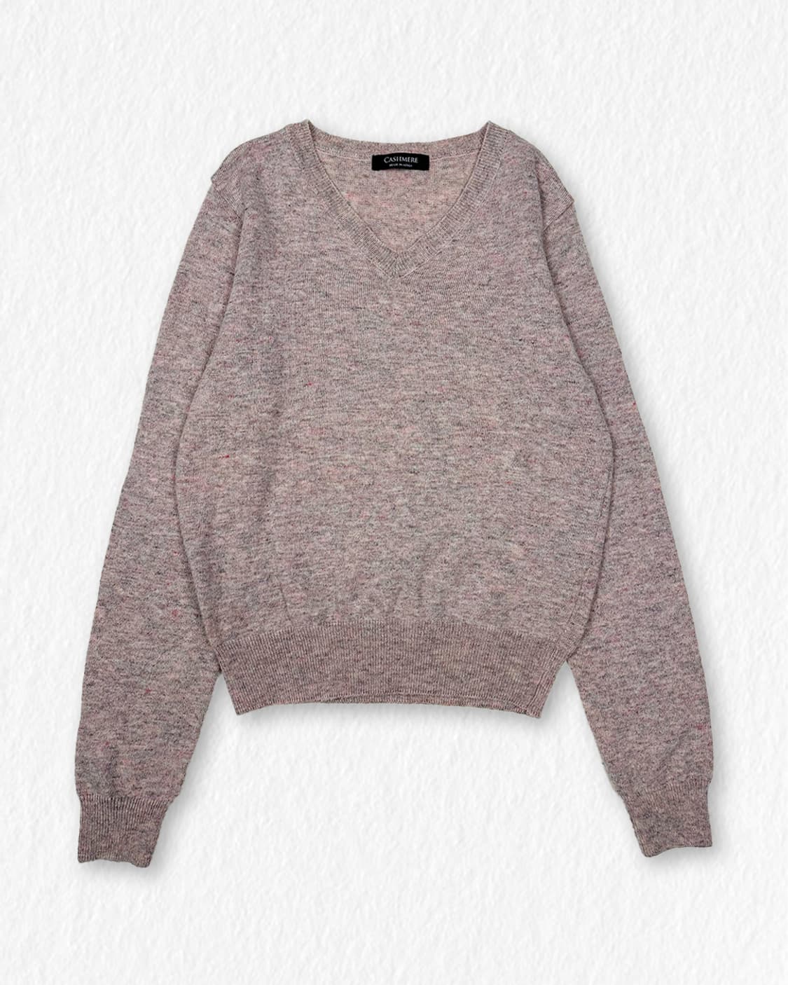 캐시미어블렌드 니트 멜란지핑크 상품이미지1