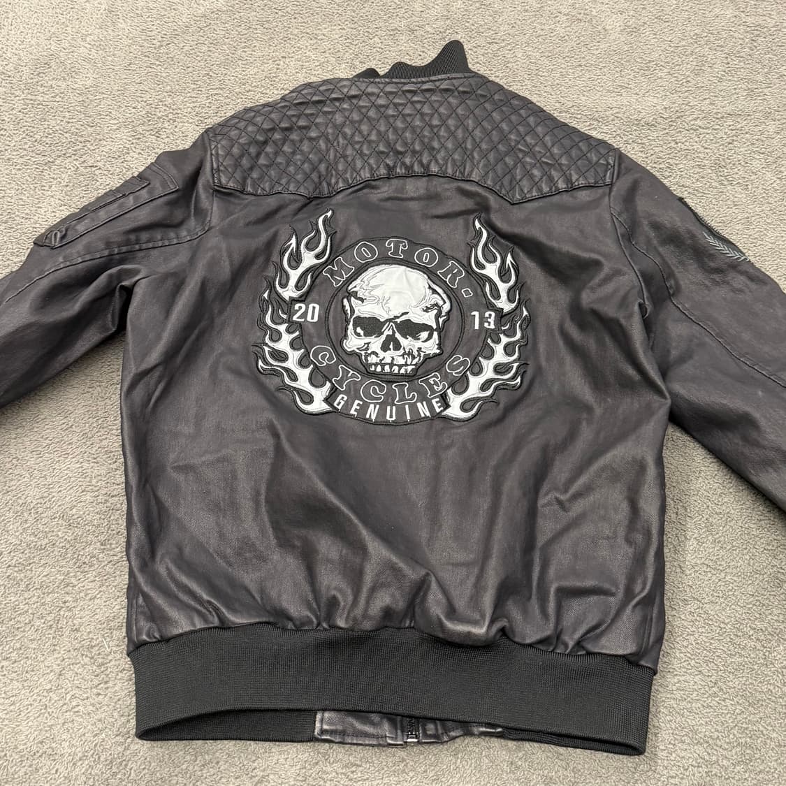 [정품/M] 클라우드72 모터사이클 블루종자켓 상품이미지4