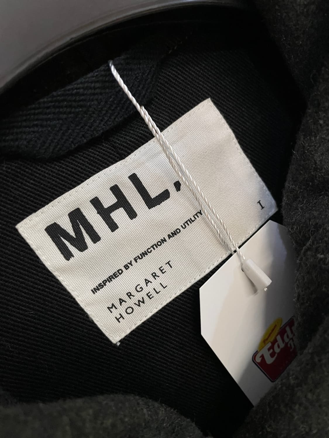 MHL 마가렛 호웰 히든 버튼 후드 하프 코트 상품이미지5