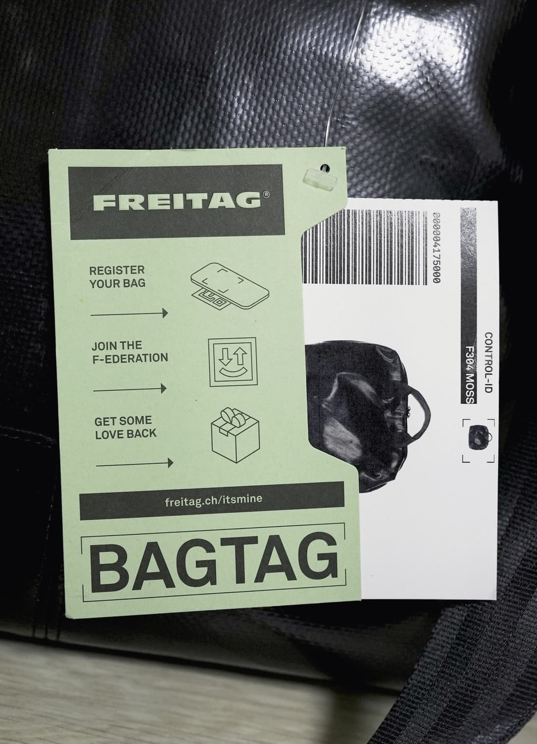 프라이탁 모스 올블랙 새상품 상품이미지5