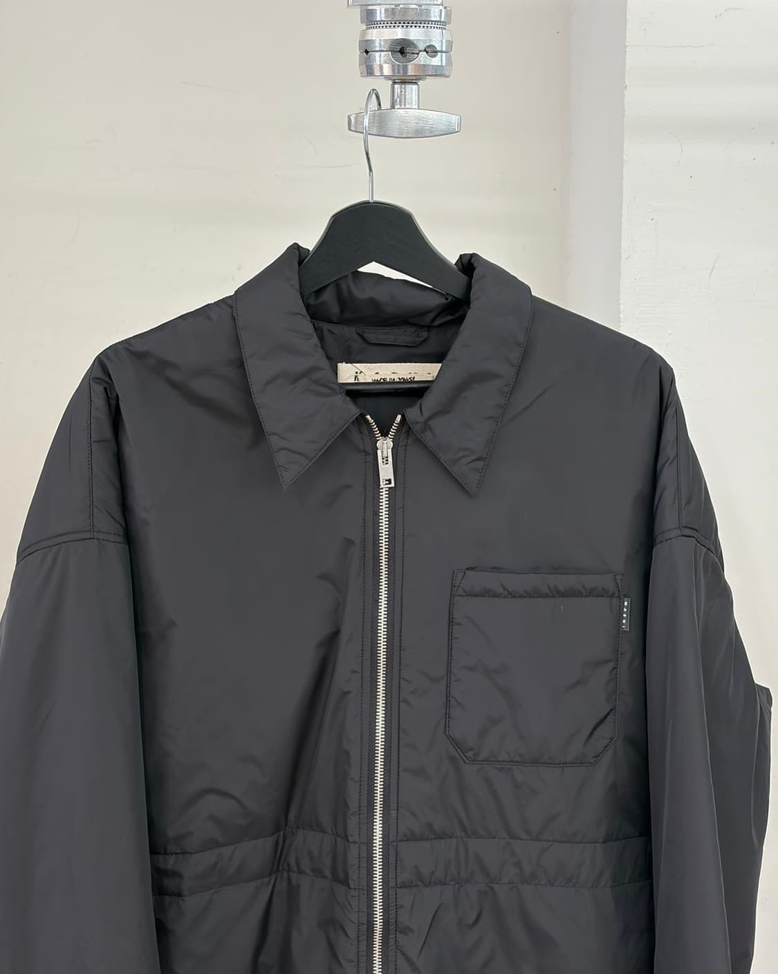 마르니 블랙 지퍼업 프론트 포켓 나일론 셔츠 자켓 상품이미지4