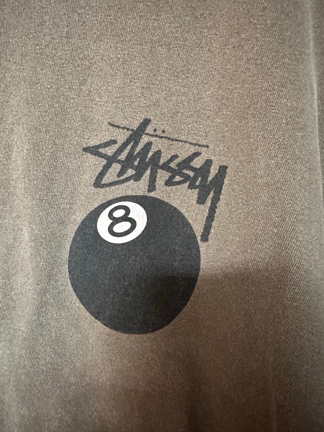 L) 스투시 8볼 피그먼트 다이드 티셔츠 커피 - 22SS 상품이미지4