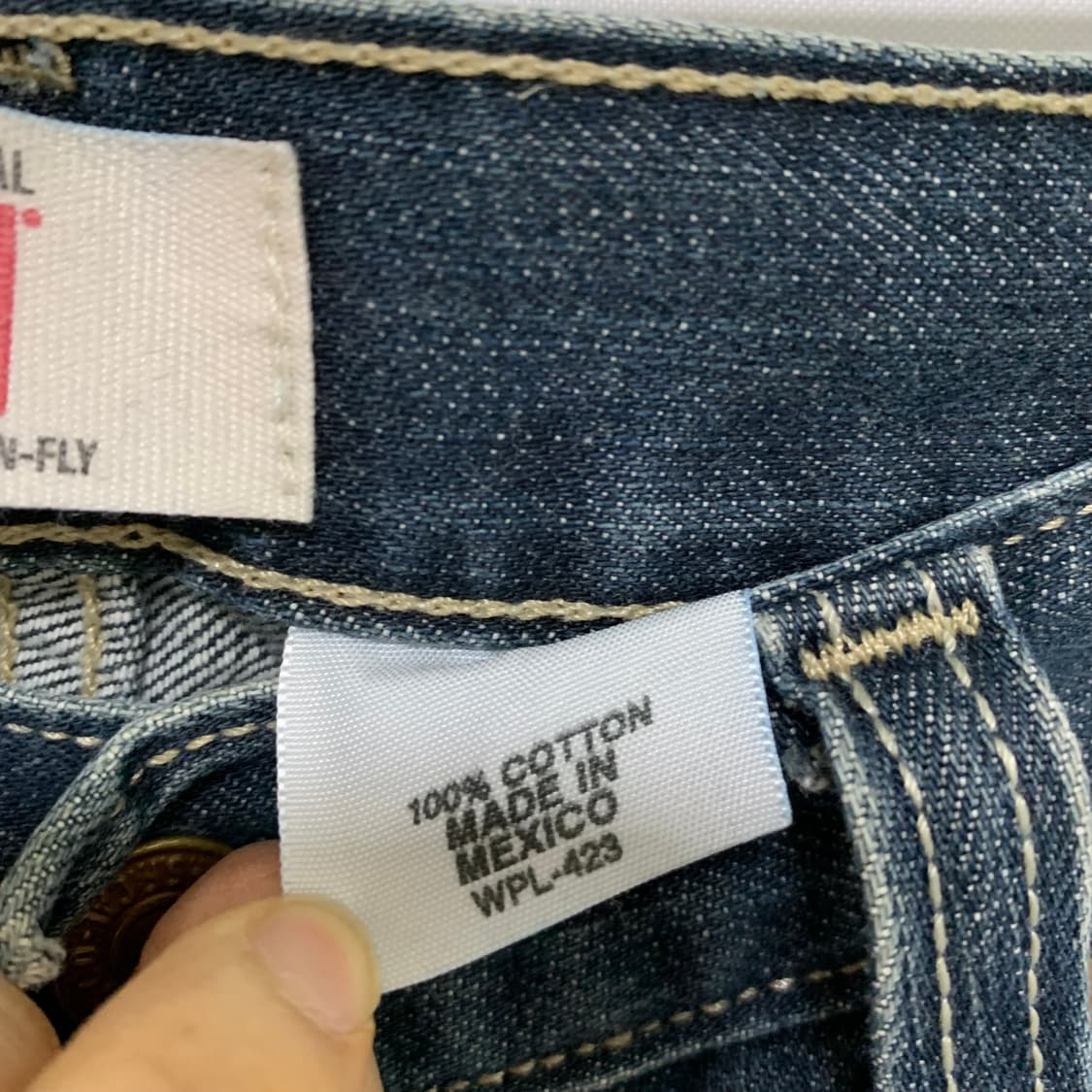 리바이스 501 데님 팬츠 빈티지 워싱진 00s y2k 32인치 상품이미지10