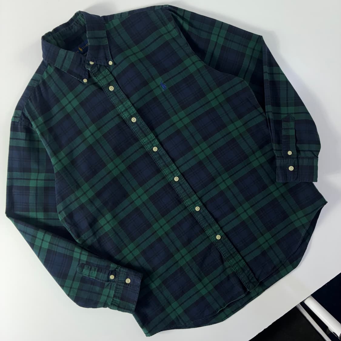 Polo  폴로 랄프로렌 자수 코튼 타탄체크 셔츠 상품이미지2