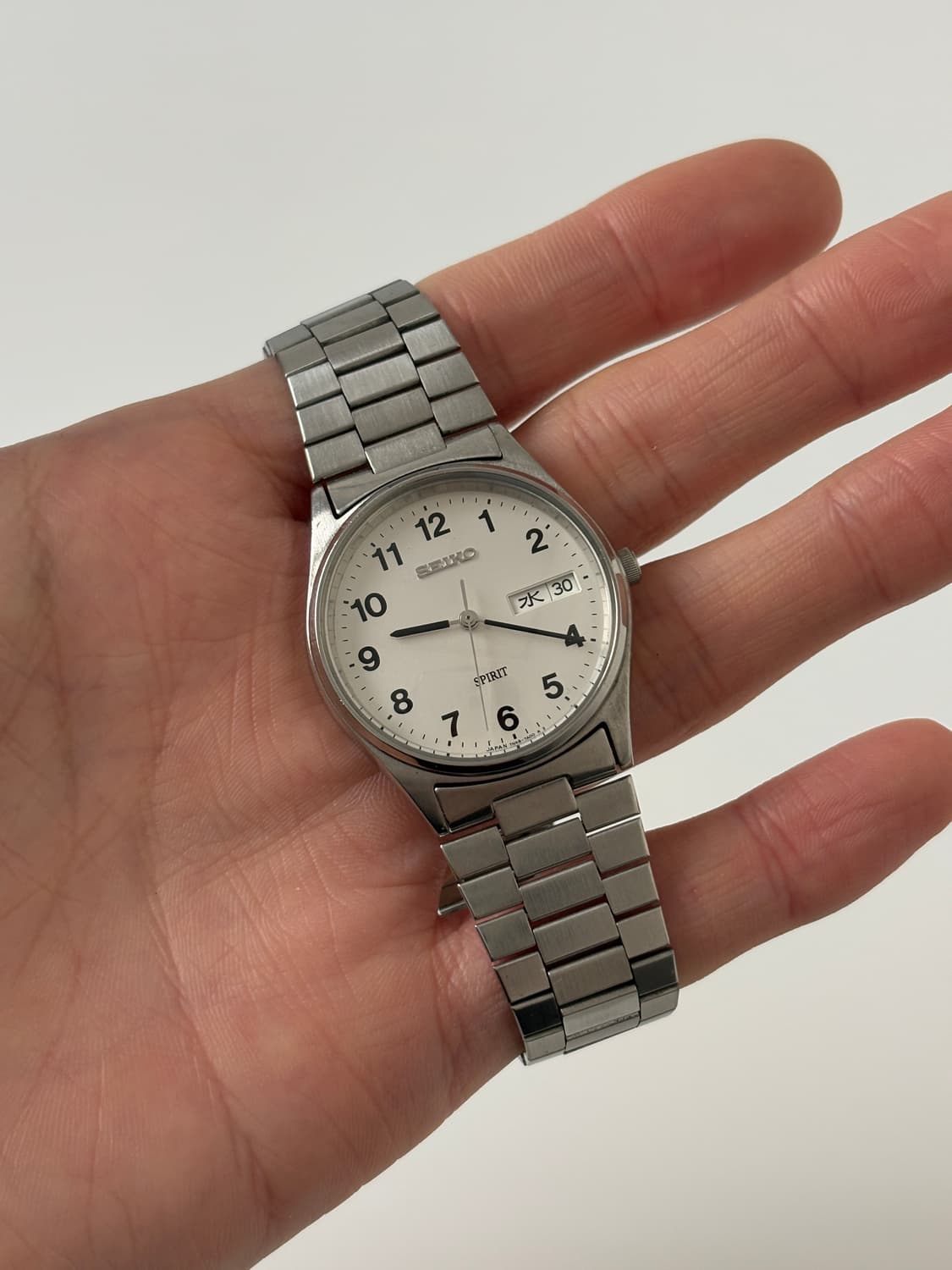 1990s Spirit Arabic Index Silver Quartz 상품이미지1