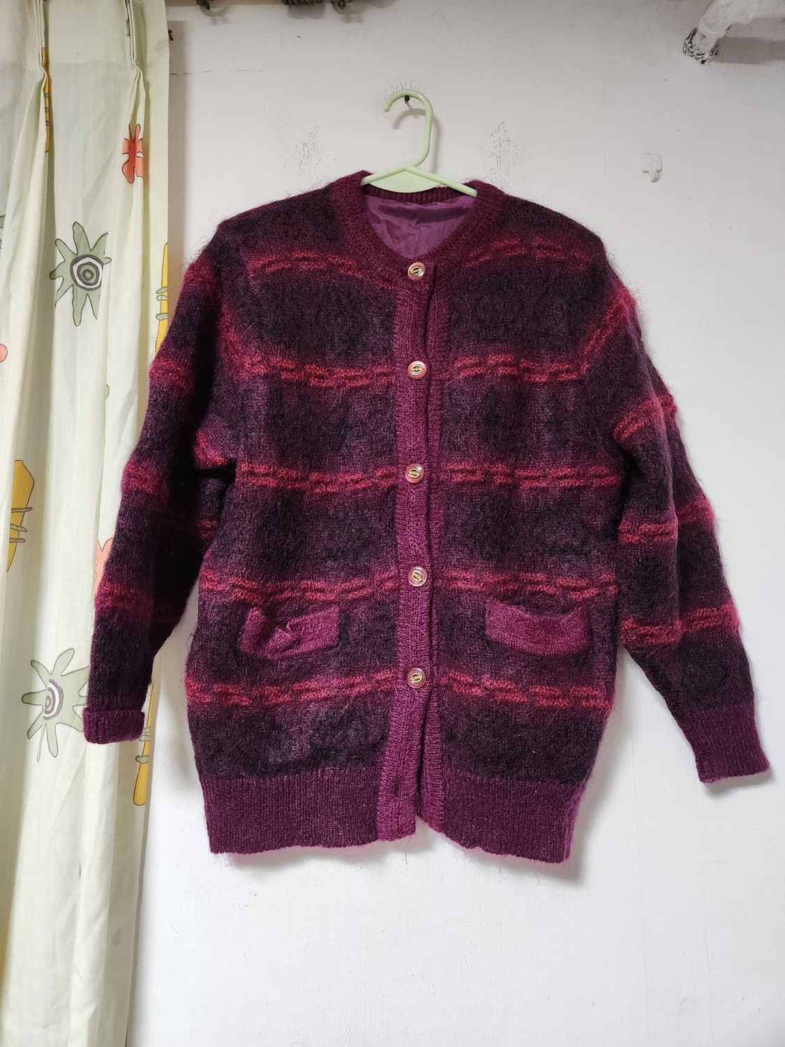 빈티지 손으로 뜬 옛날 니트 스웨터 F 상품이미지1