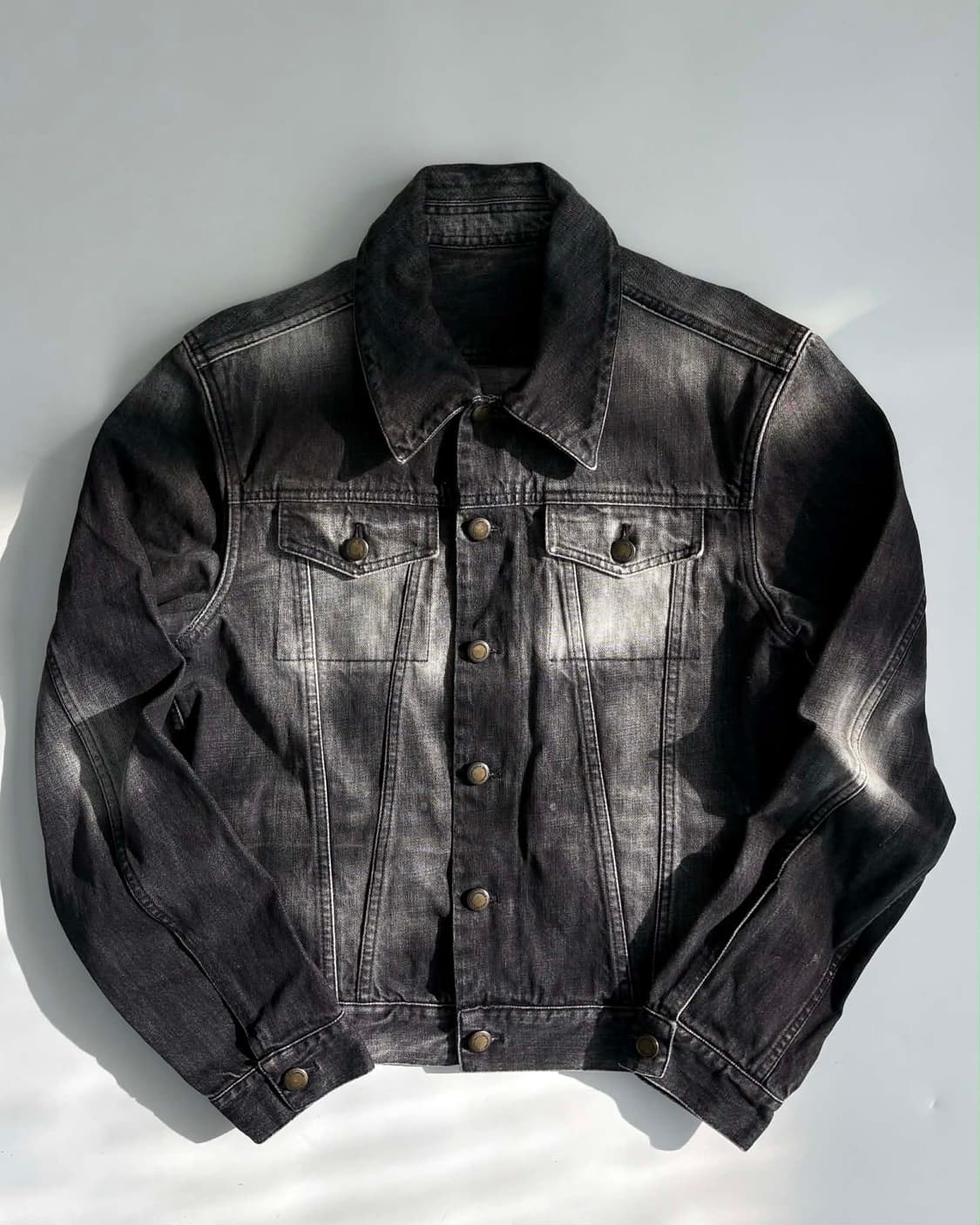 [48] 입생로랑 리브 고쉬 데님 트러커 자켓 상품이미지1