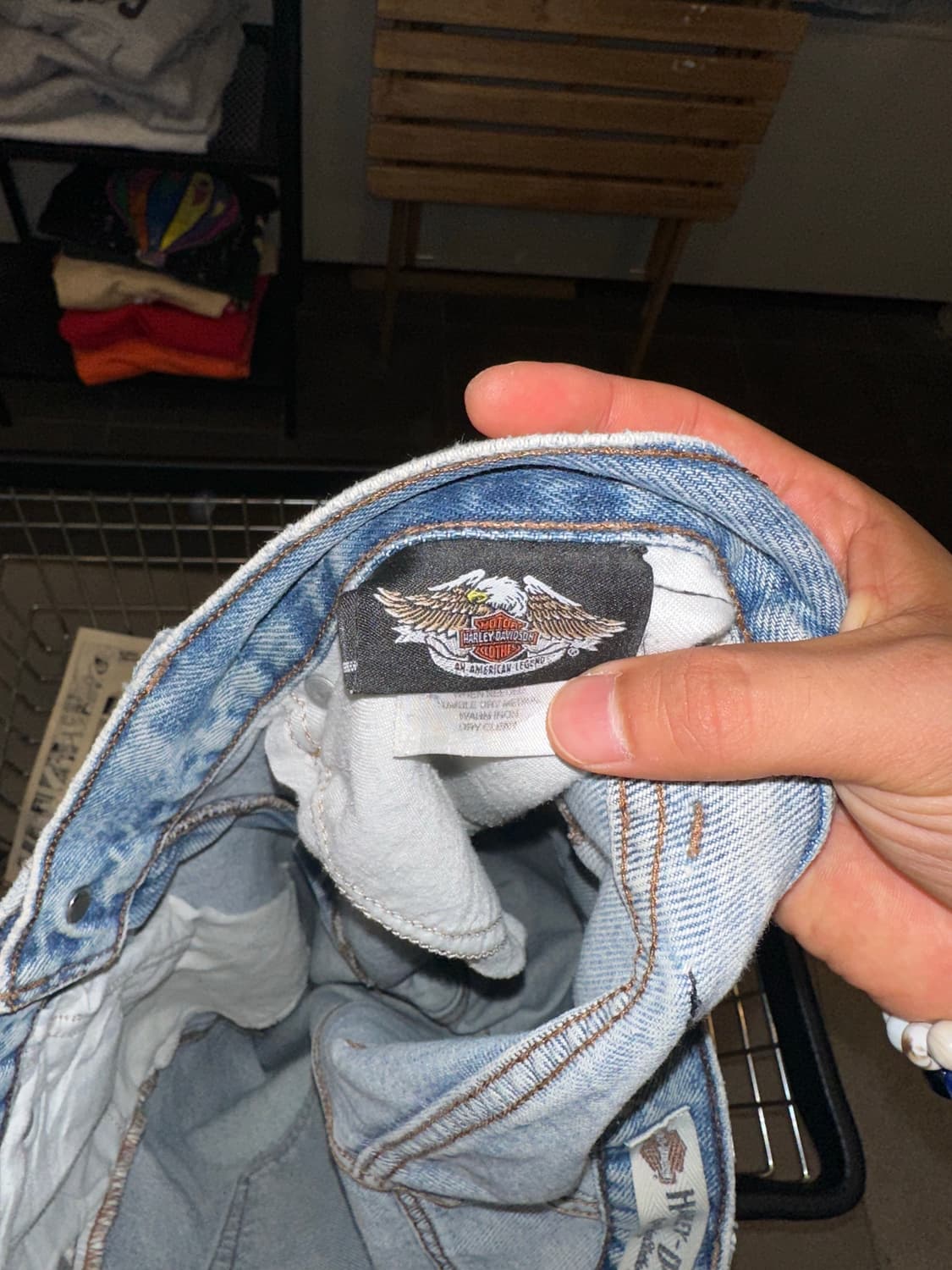 00’s Harley Davidson washed denim pants 상품이미지10