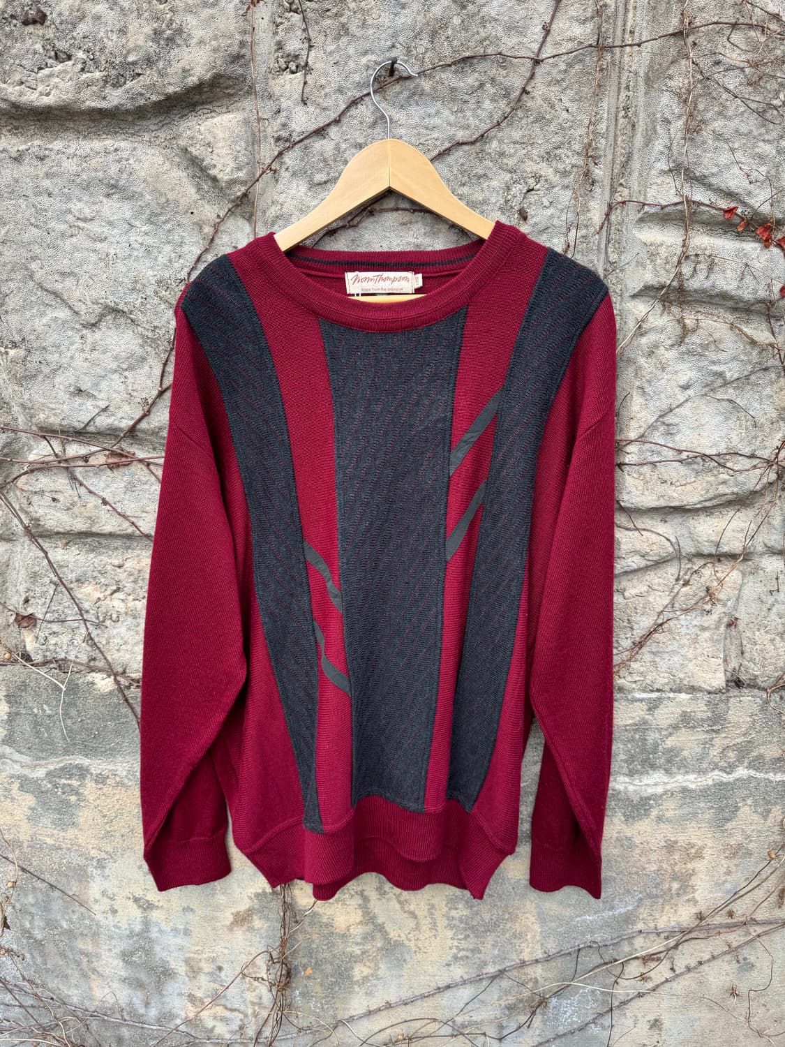 빈티지 캐나다 메이드 패턴 니트 L 상품이미지1