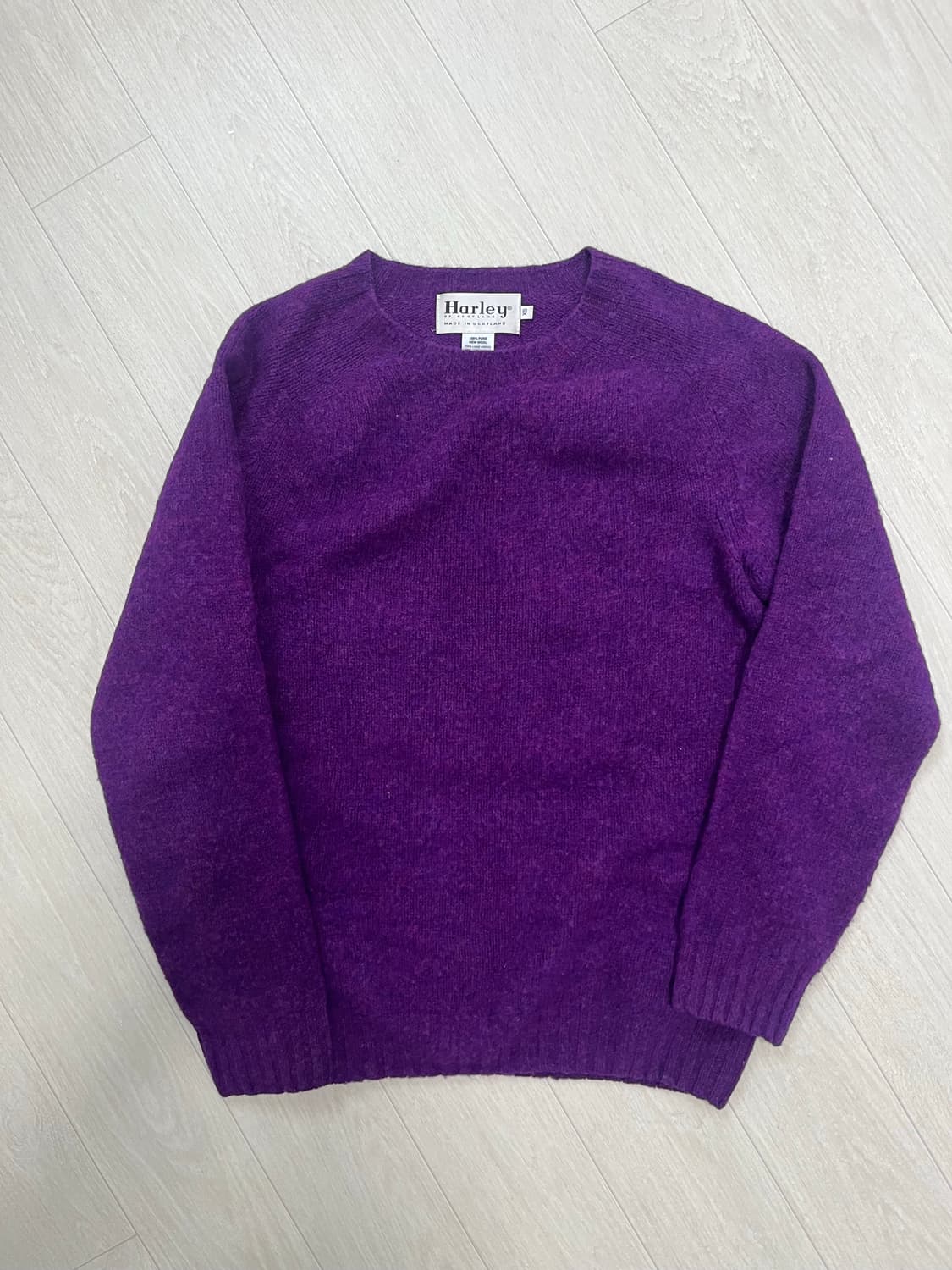 할리오브스코틀랜드 쉐기독 니트 퍼플xs 상품이미지1