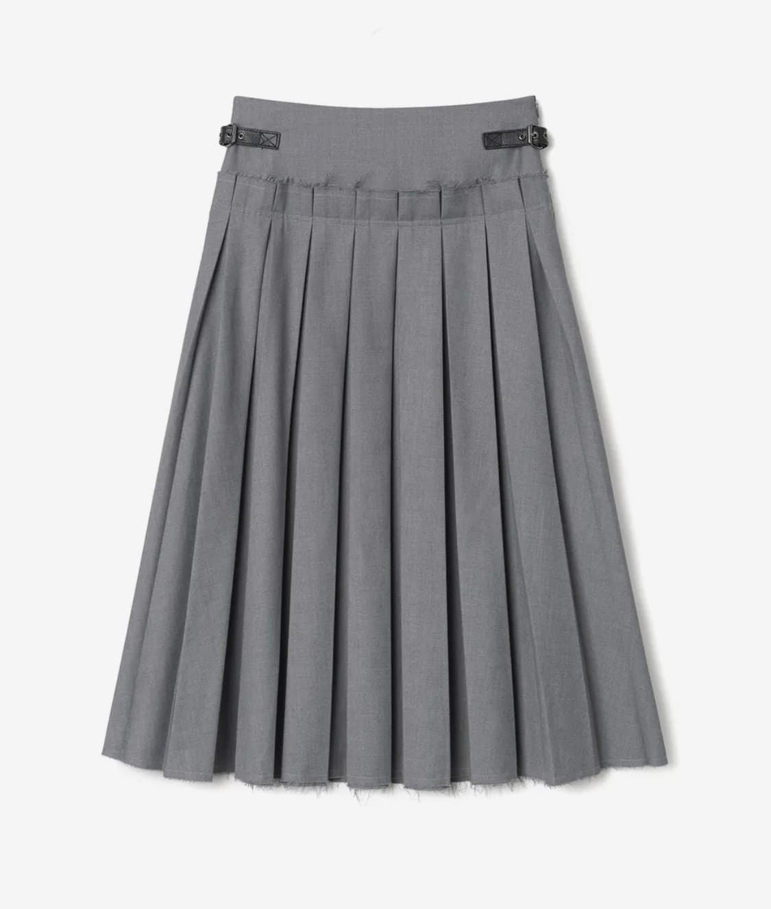 밀로우먼 버클 플리츠 스커트 그레이 상품이미지1