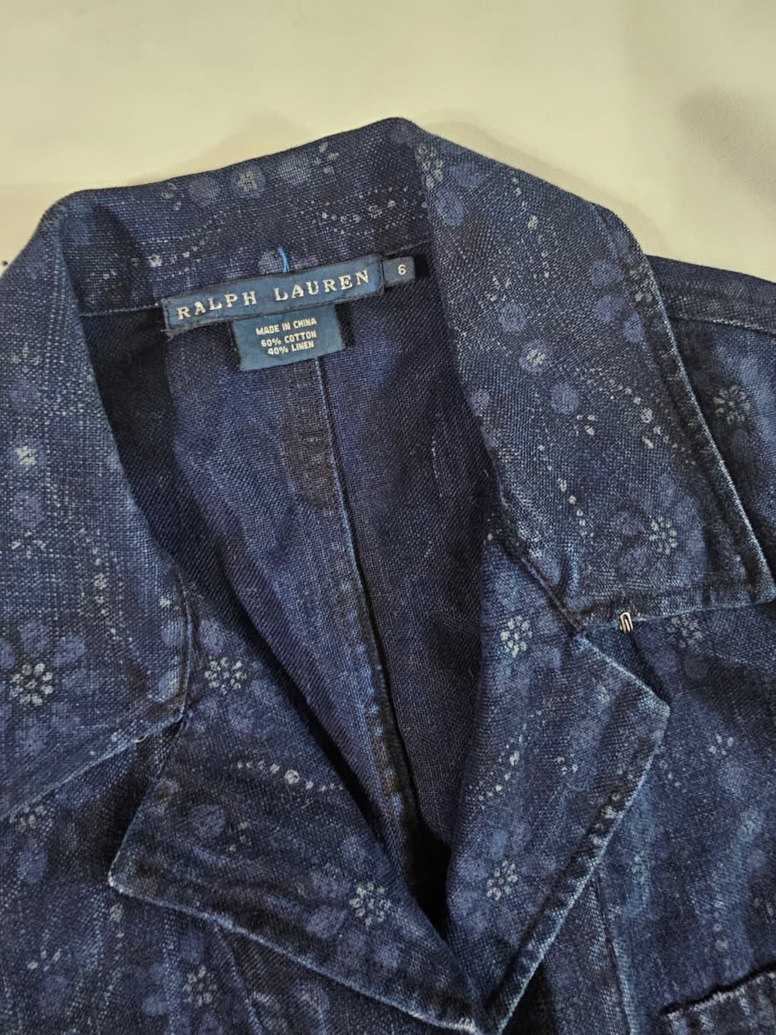 폴로 여성 랄프로렌 빈티지 플로럴 페이즐리 데님 코튼 자켓 상품이미지3