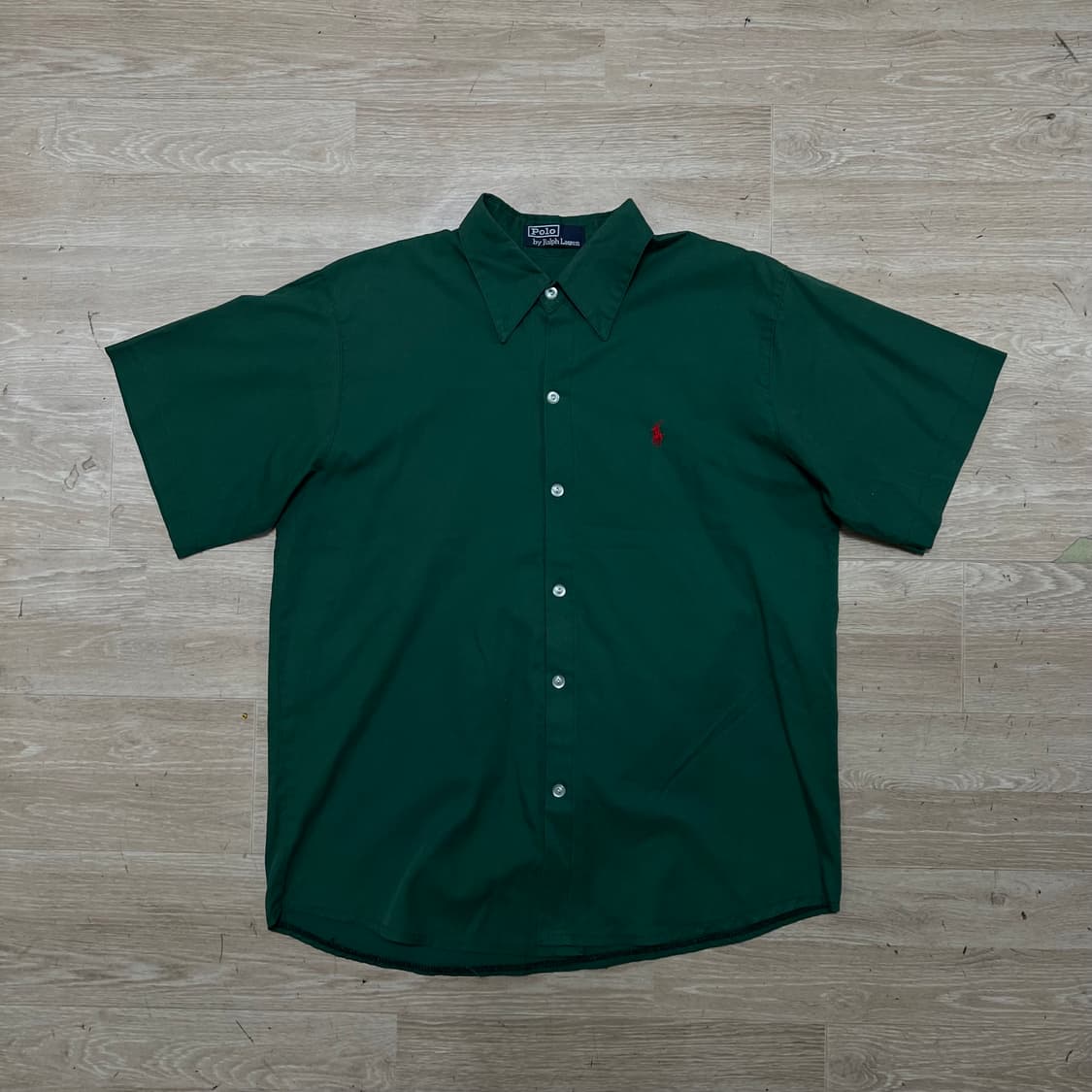 폴로 랄프로렌 스몰포니 반팔 셔츠 [그린] L/100 상품이미지1
