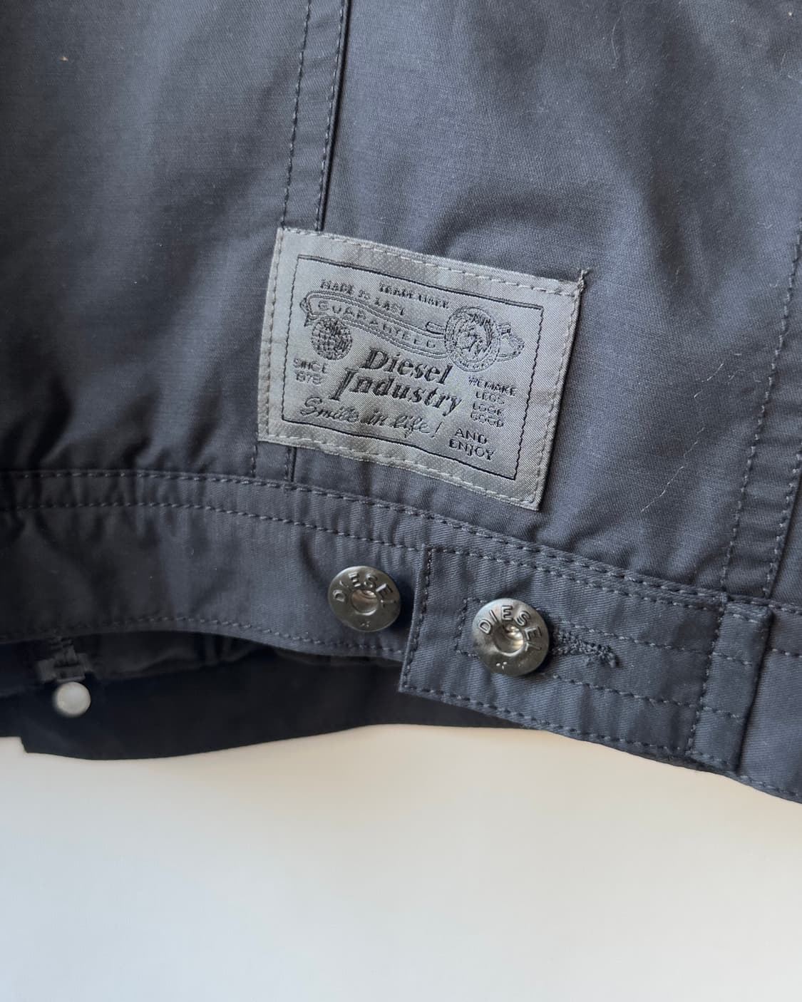 [DIESEL] black contrast quilted trucker  상품이미지8