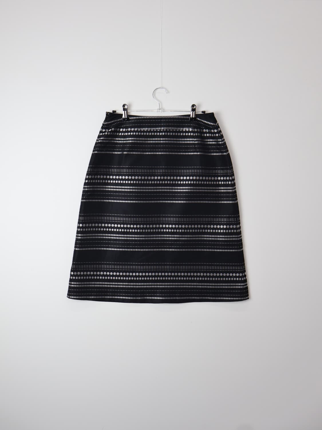 Courrèges Silver Dot Jacquard Midi Skirt 상품이미지5