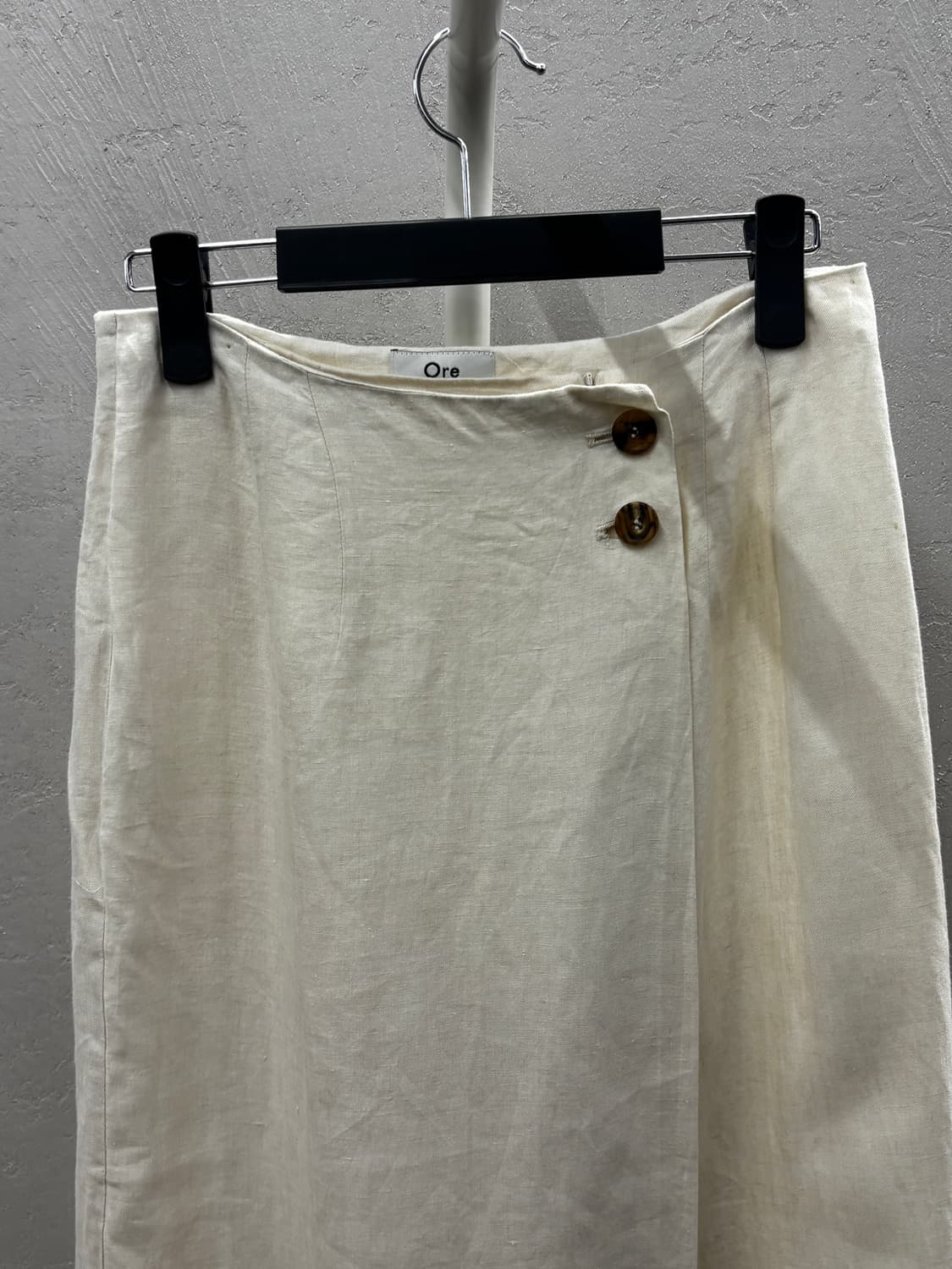 Ore 린넨 랩 스커트 아이보리 상품이미지3