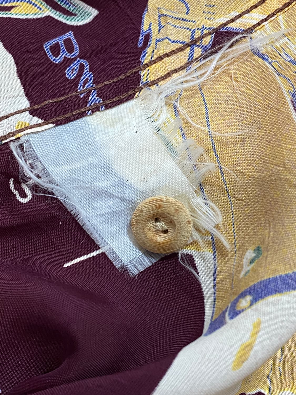 선서프 헤일 하와이 복각 알로하 하와이안 셔츠 와인 컬러 상품이미지5