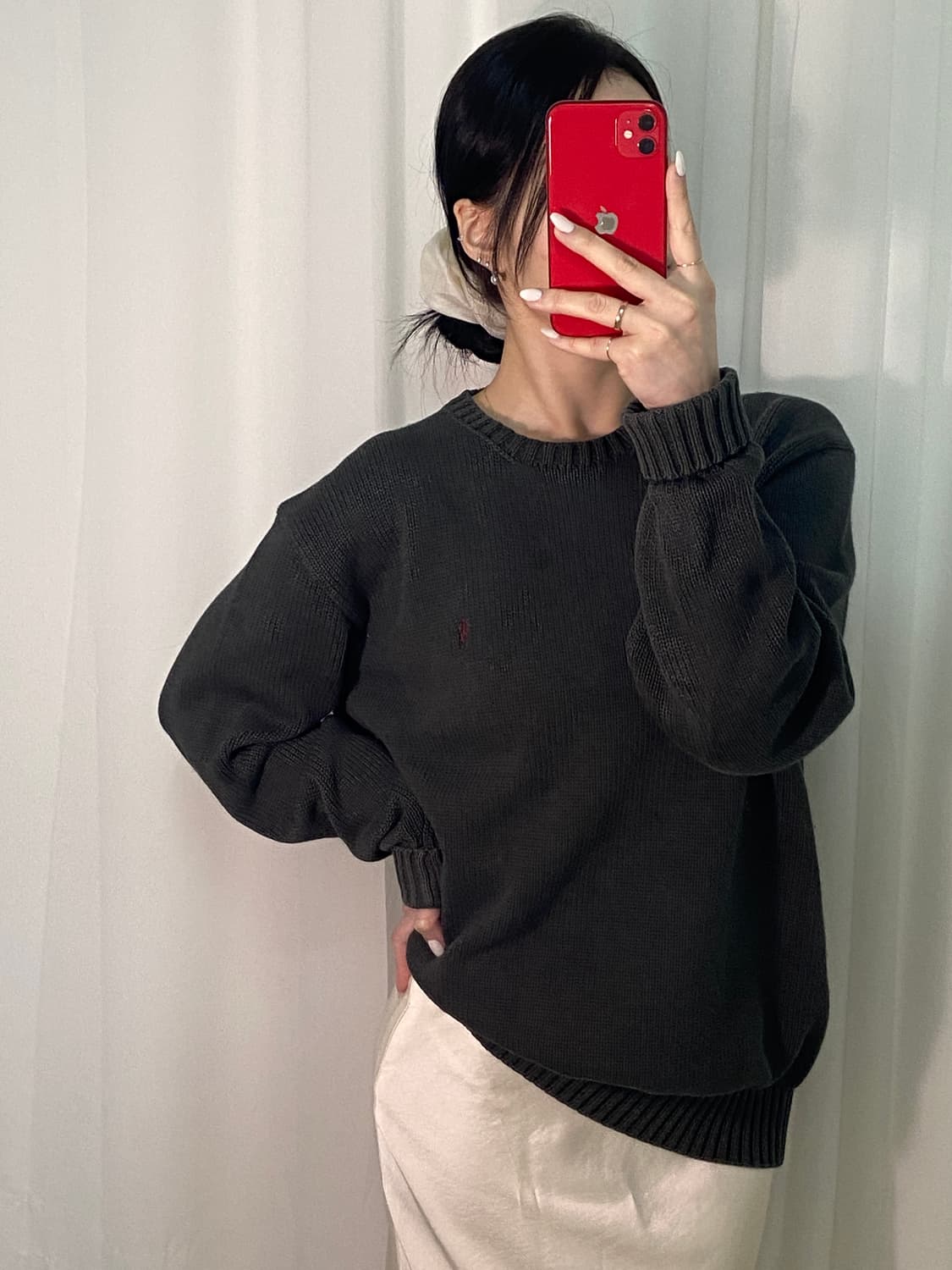 폴로 차콜 포니 니트 상품이미지2