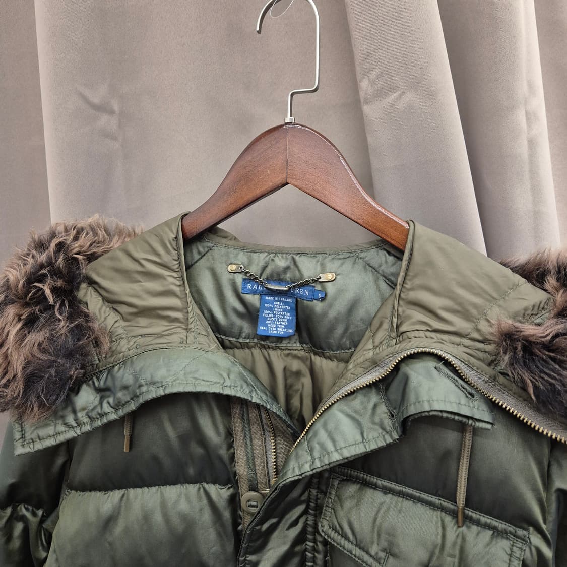 랄프로렌 덕다운 롱파카 S 상품이미지3