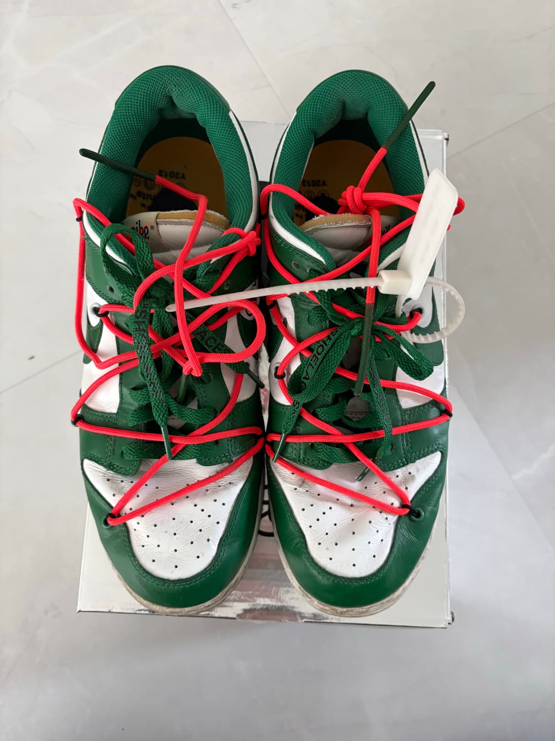 (네고가능) 나이키 오프화이트 덩크 그린  상품이미지3