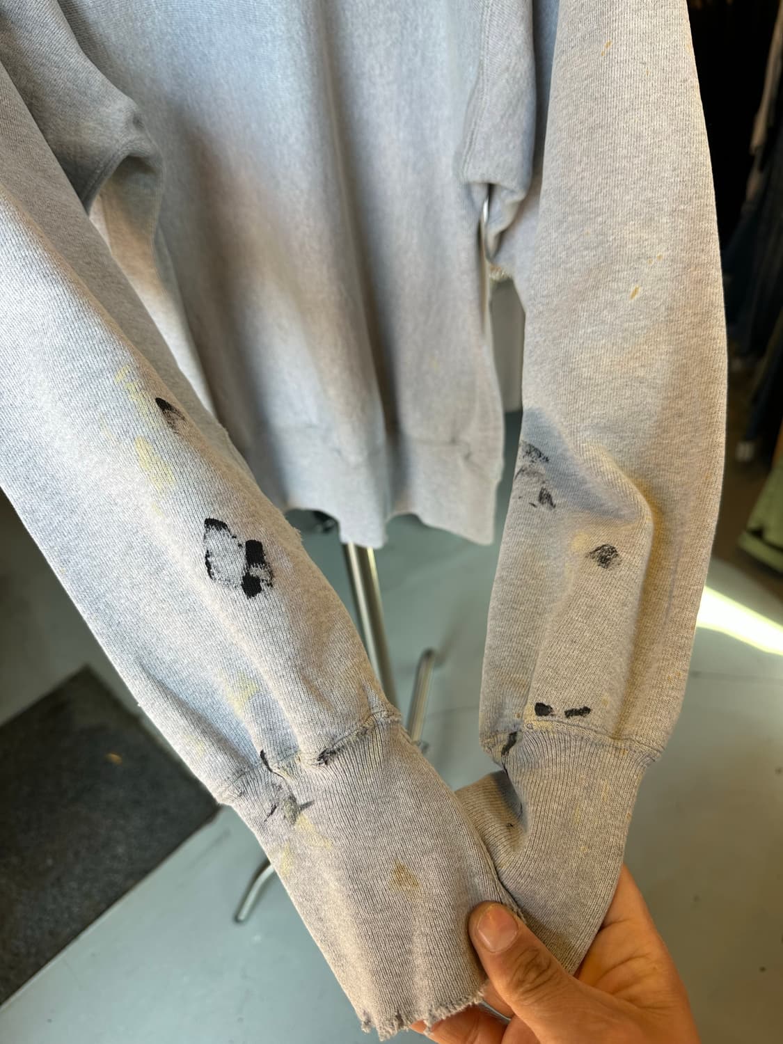 챔피온 헤비웨이트 리버스위브 데미지 페인팅 스웻셔츠 상품이미지9