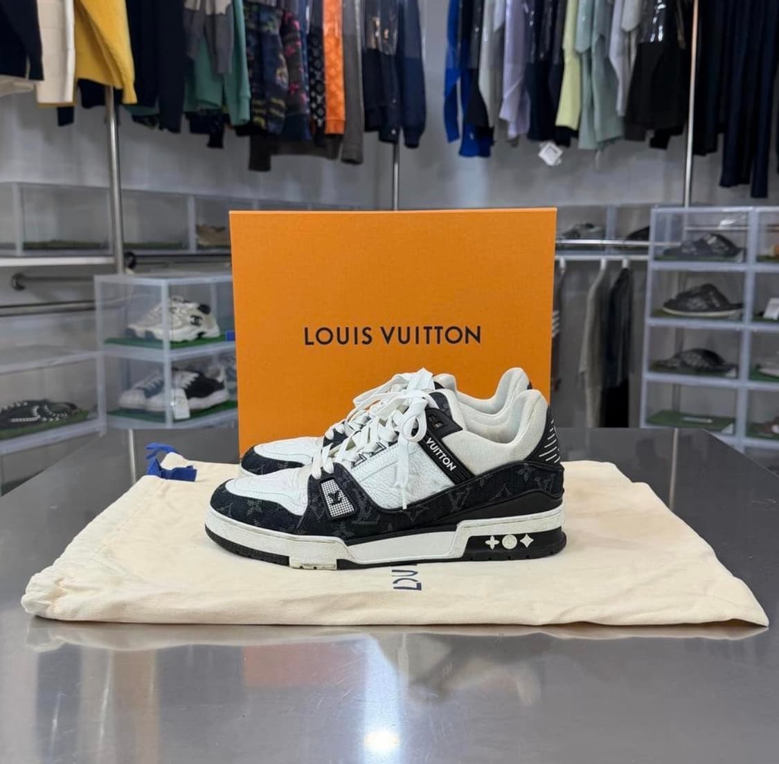 [리오브전포점] 루이비통 LV 트레이너 데님 모노그램 스니커즈 상품이미지1