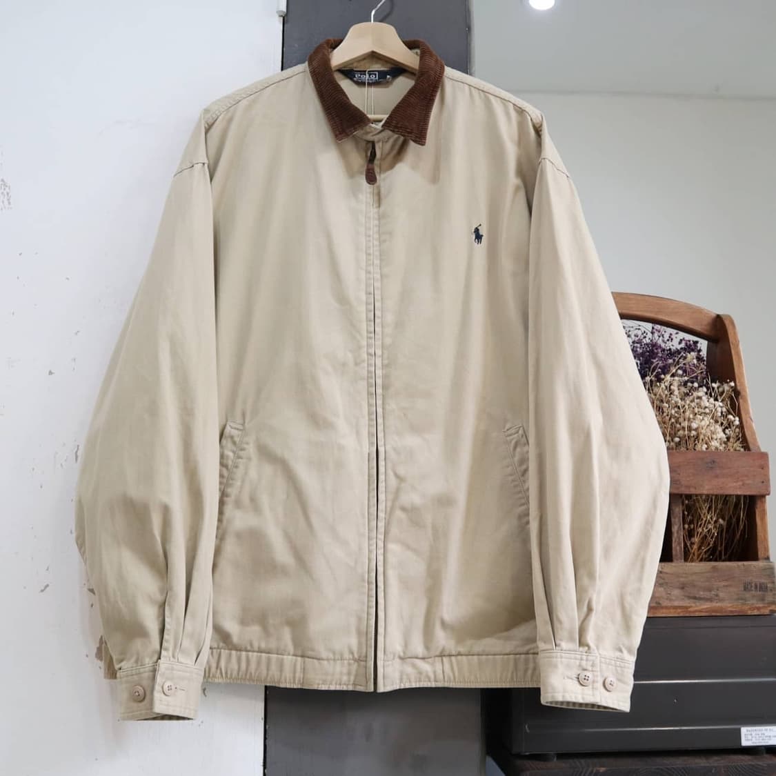 폴로 베이지 해링턴 자켓 상품이미지1