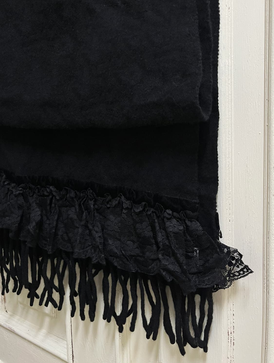 vintage lace wool&cashmere muffler 상품이미지2