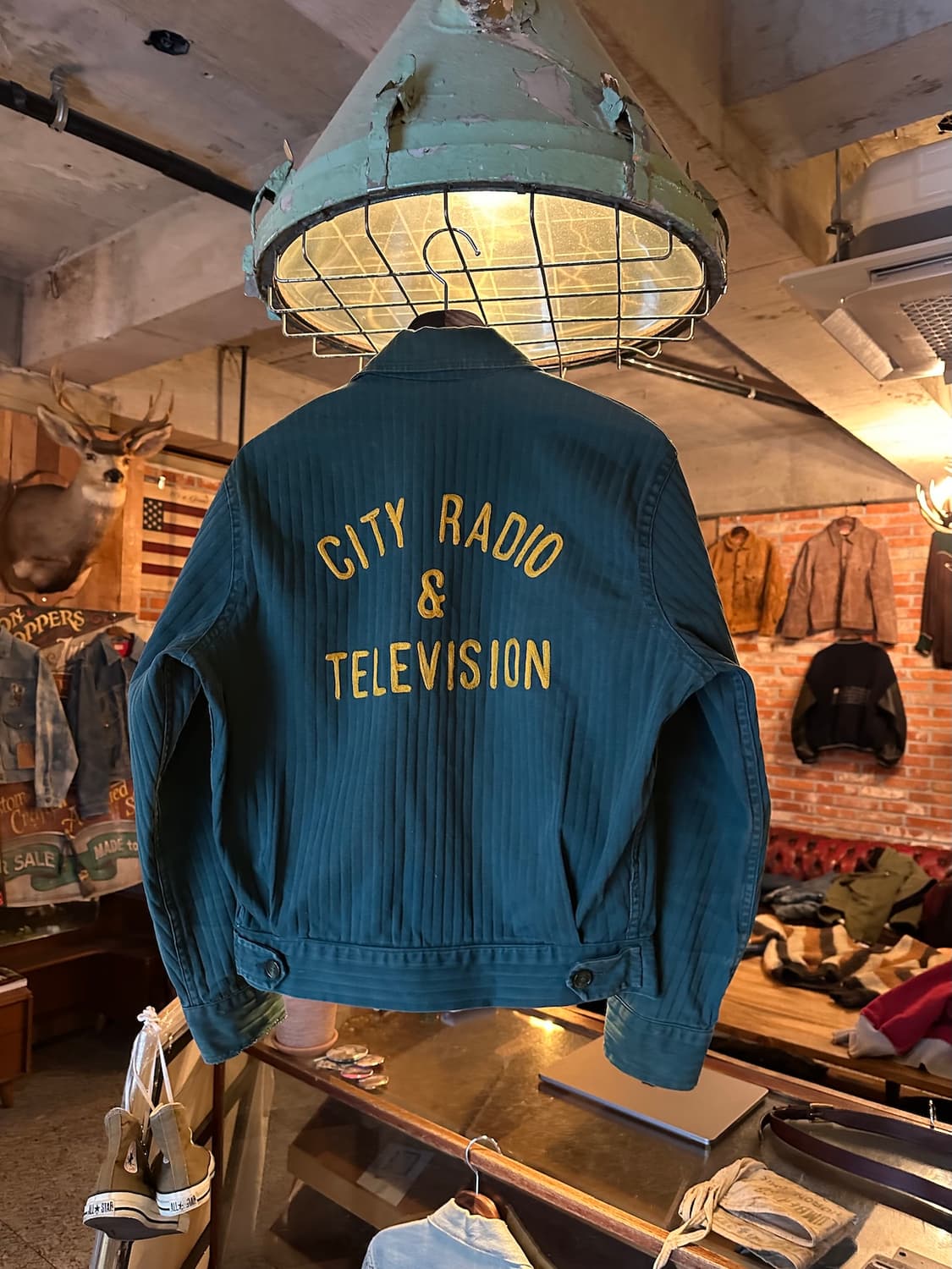 50s USA 빈티지 헤링본 트윌 체인스티치 워크 자켓 상품이미지4