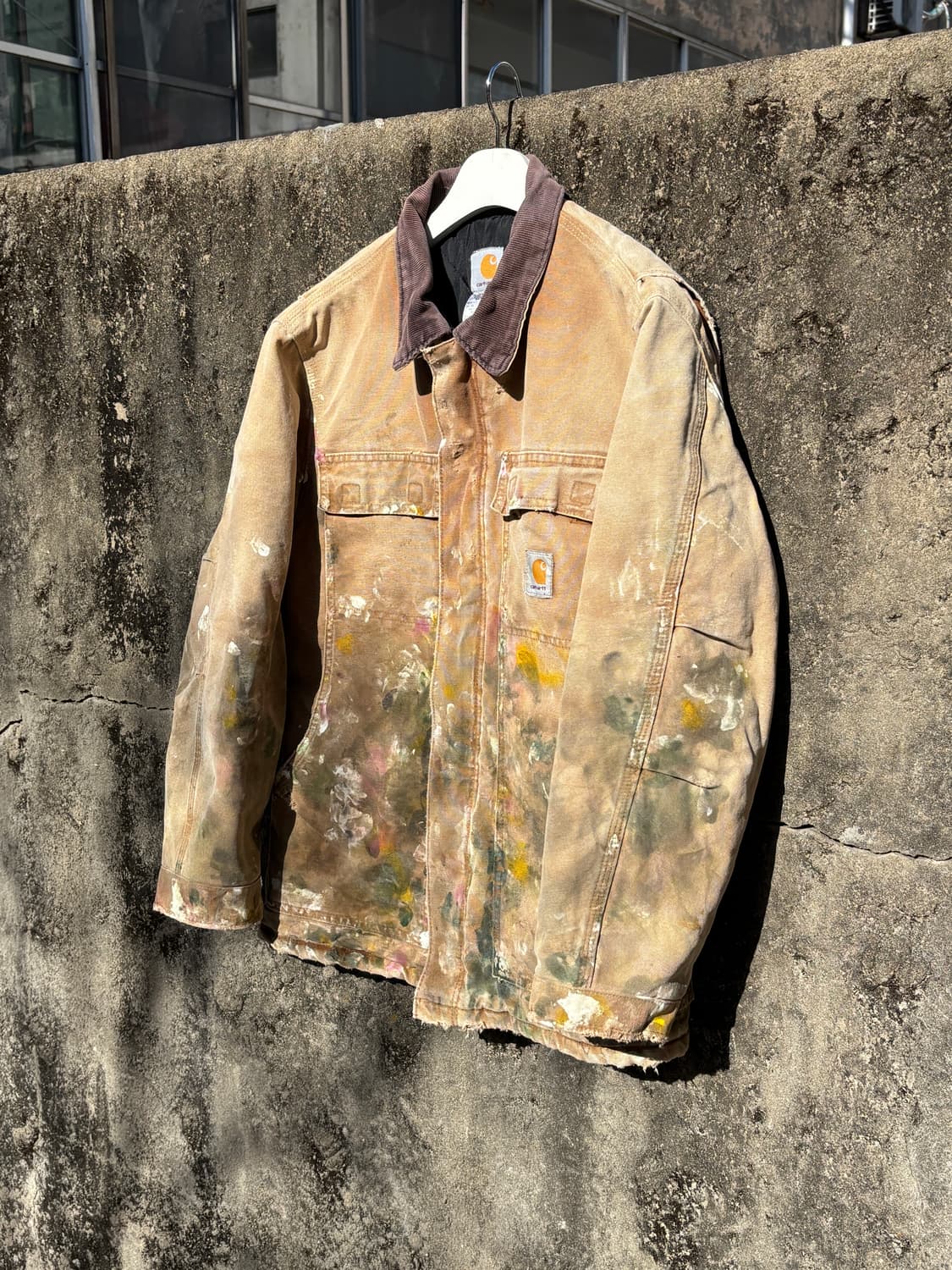 빈티지 칼하트 c26 디스트레스드 페인팅 자켓 상품이미지6