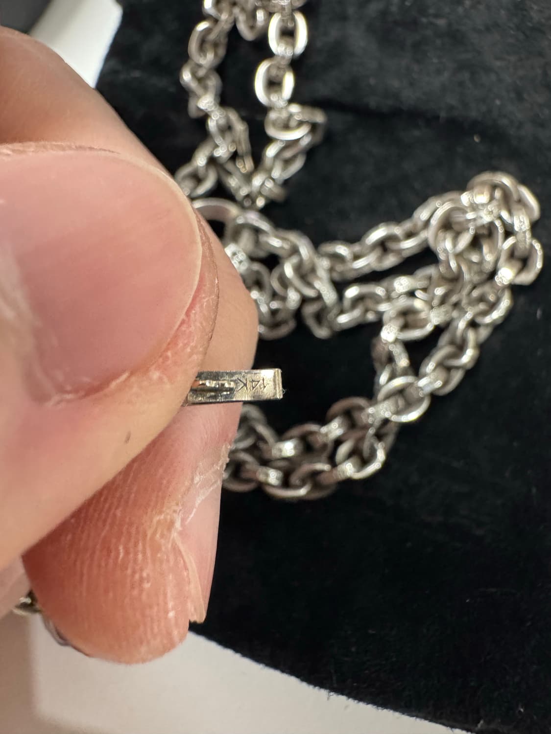 크롬하츠 스몰크로스 페이퍼체인 일체형 30인치 판매 상품이미지7