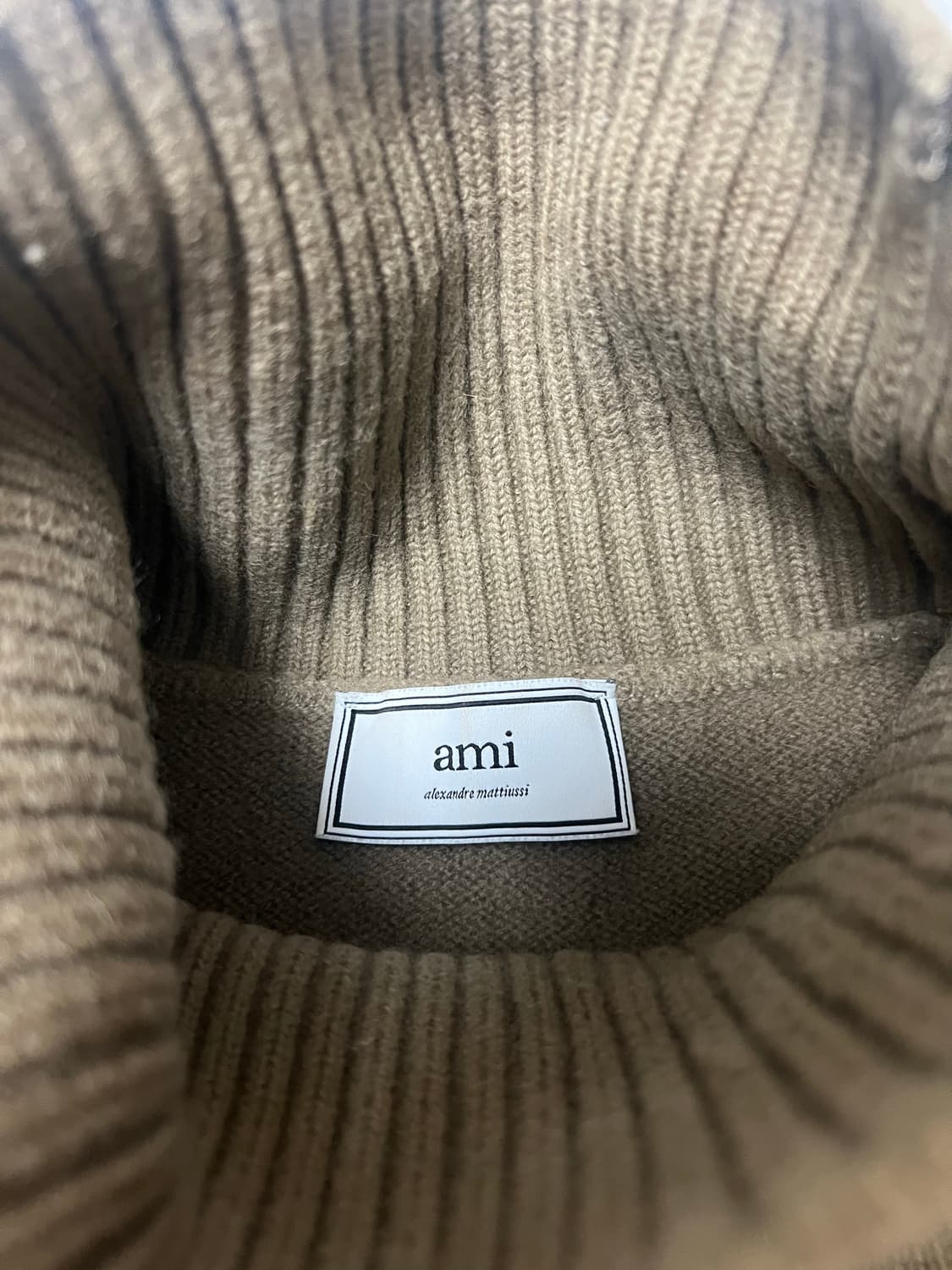 아미/인타르시아 터틀넥 베이지/M 상품이미지9