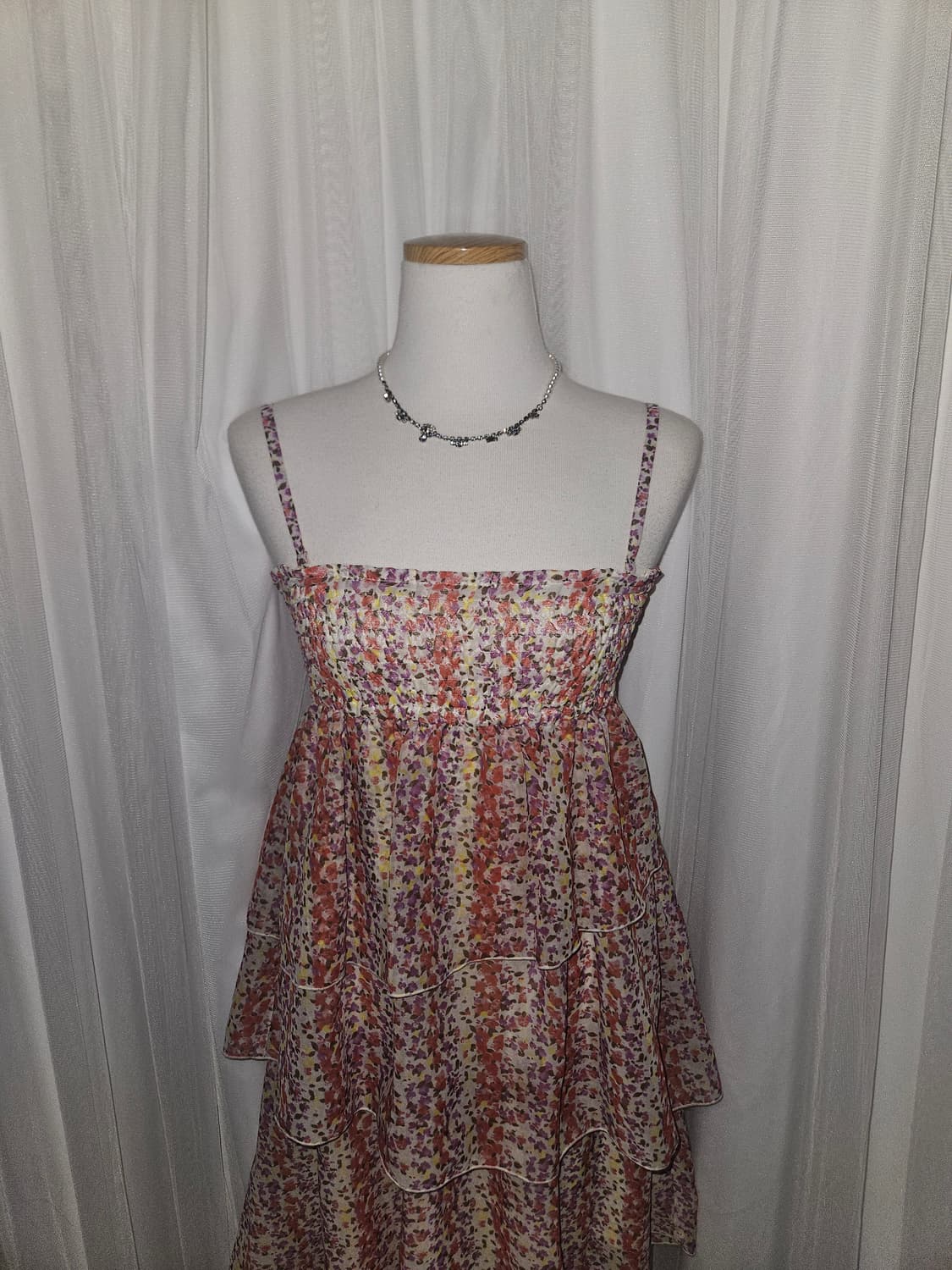 pour la frime 플라워가든 쉬폰 캉캉 원피스 상품이미지3