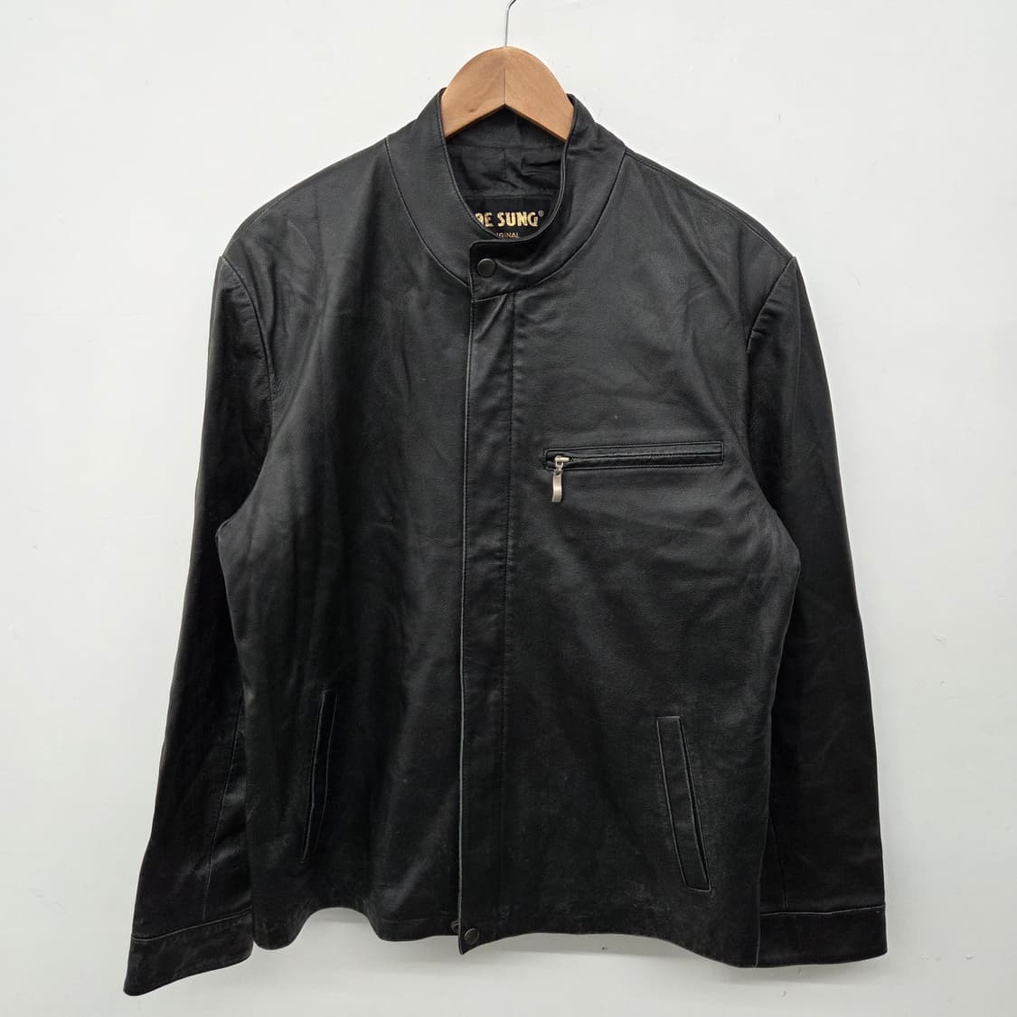 RE-SUNG 검정색 양가죽 자켓 남성 L 상품이미지2