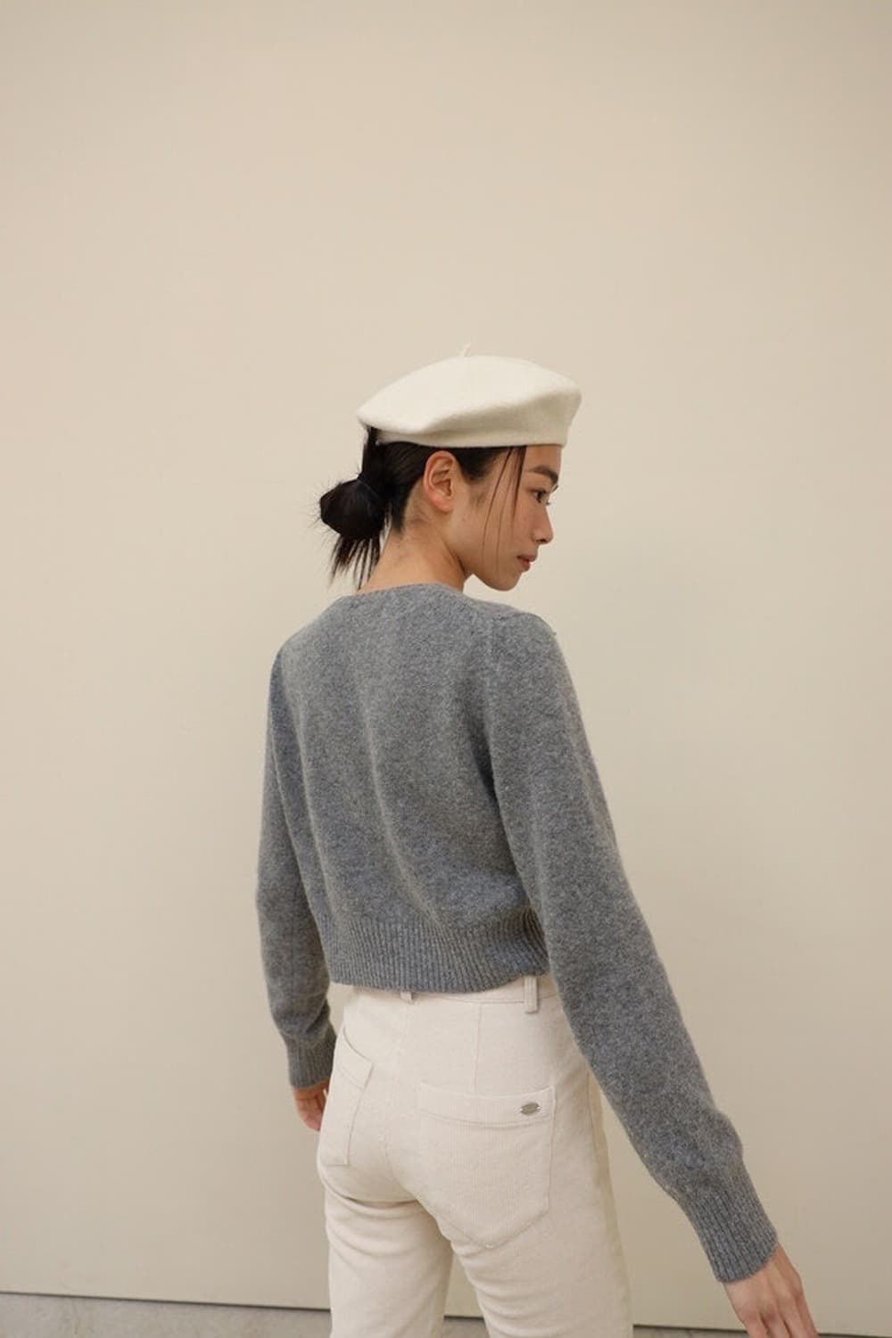타낫 crew neck crop knit 상품이미지1