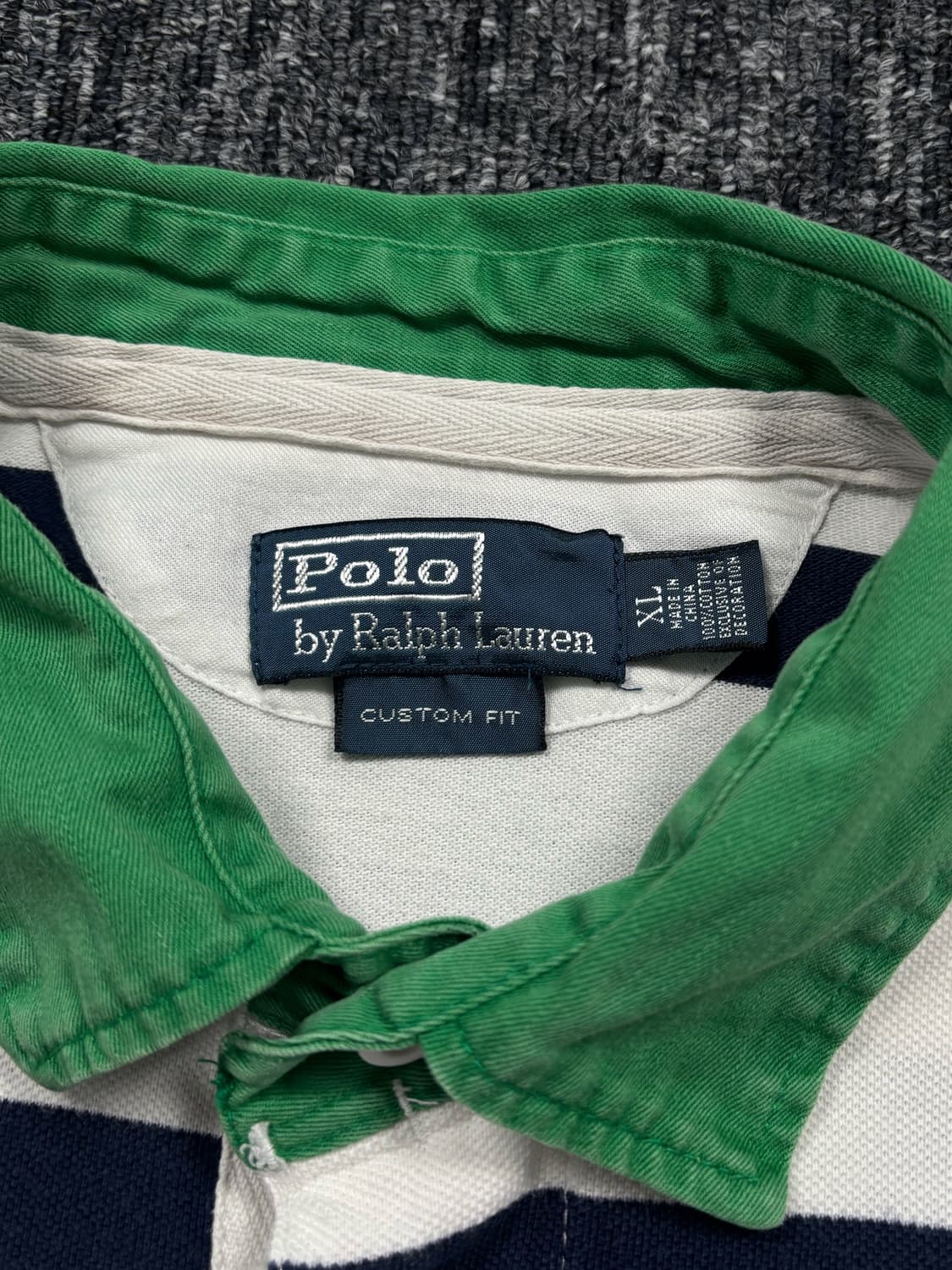 폴로 스트라이프 단가라 반팔 럭비티 상품이미지6