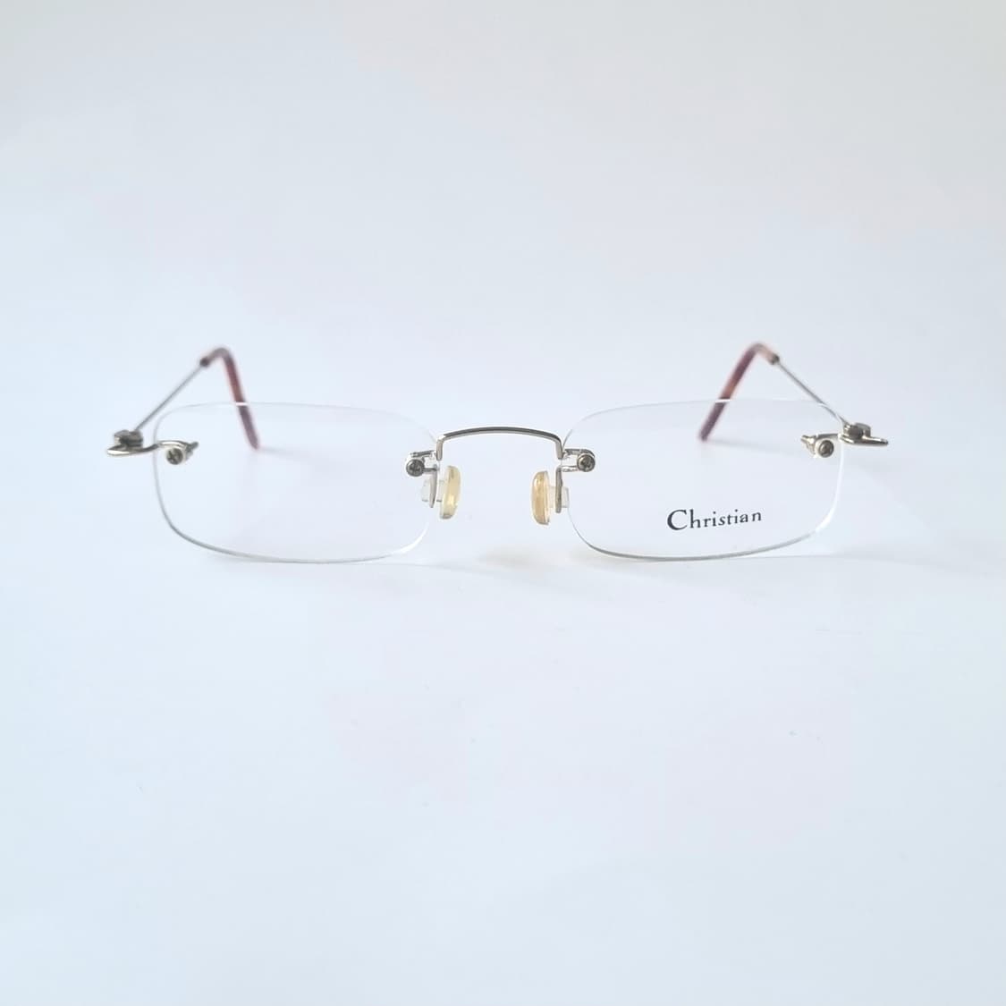 데드스탁 스퀘어 디자인 심플한 무테 안경테565 상품이미지2