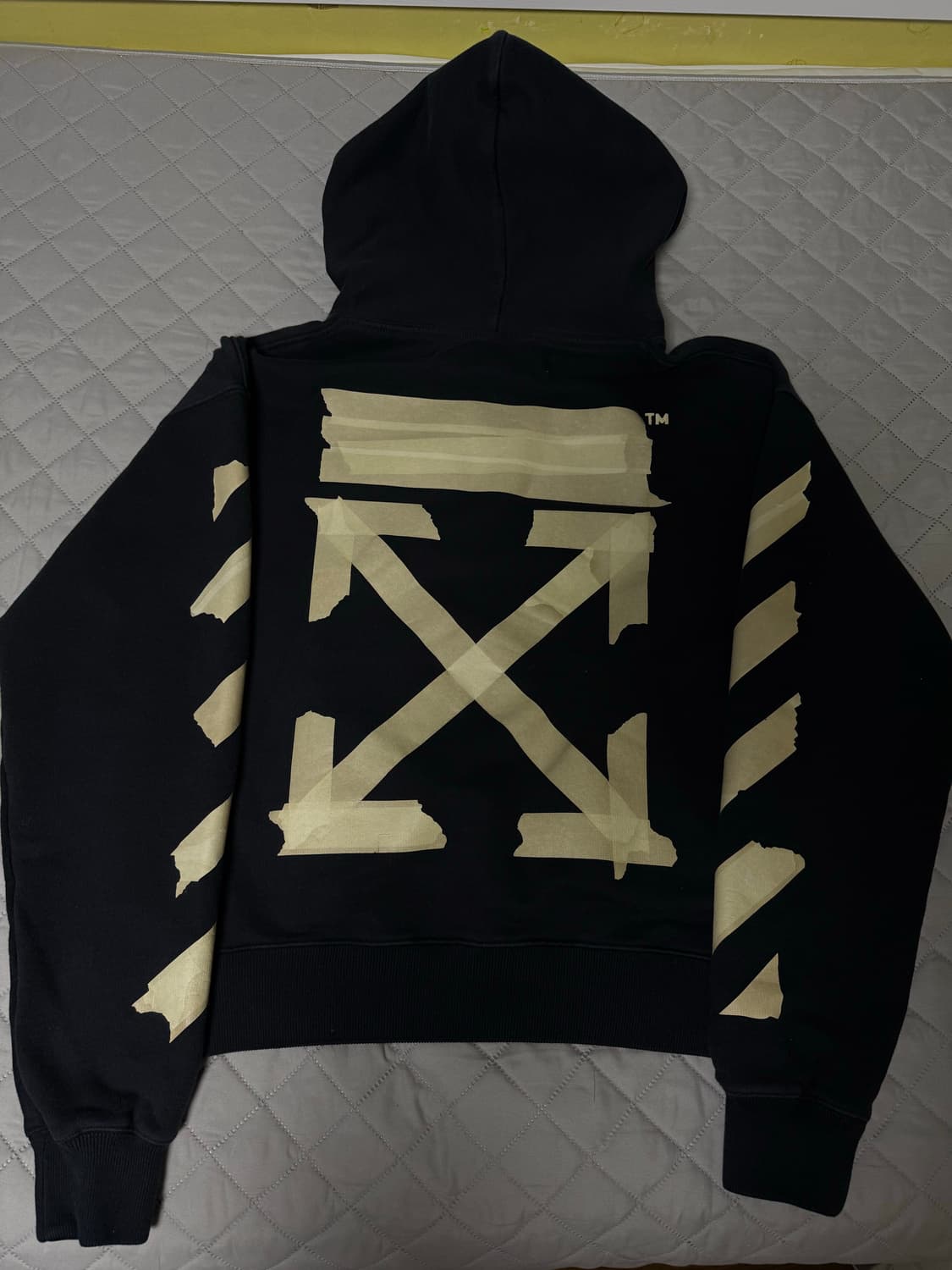 오프화이트 테이프 애로우 후드티 S [정품] 상품이미지3