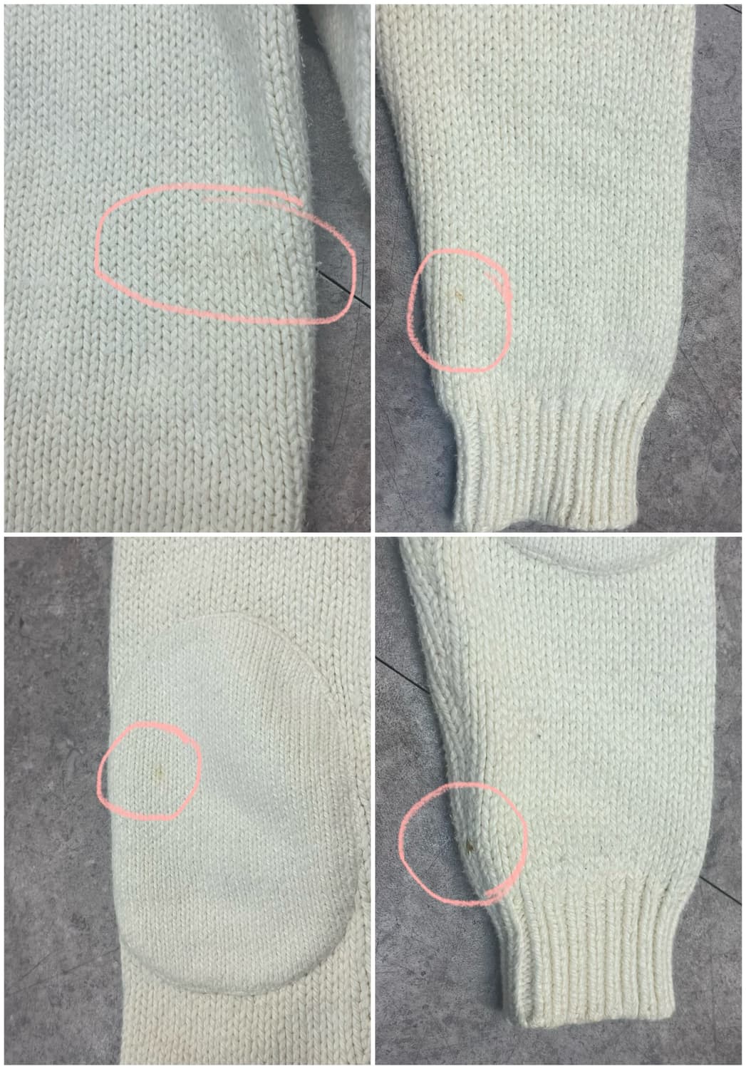 폴로 랄프로렌 헤비 코튼 후드 니트 스웨터 아이보리 M #csz3428 상품이미지10