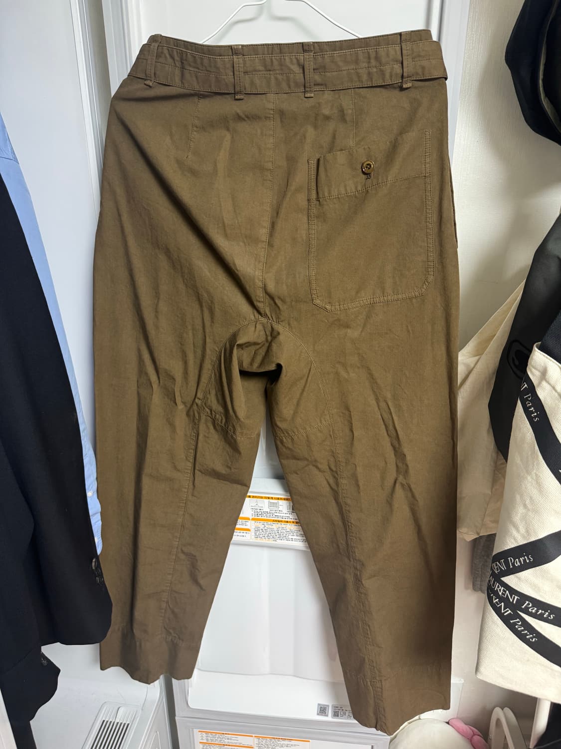 르메르 벨티드 코튼 팬츠 브라운 s 상품이미지2