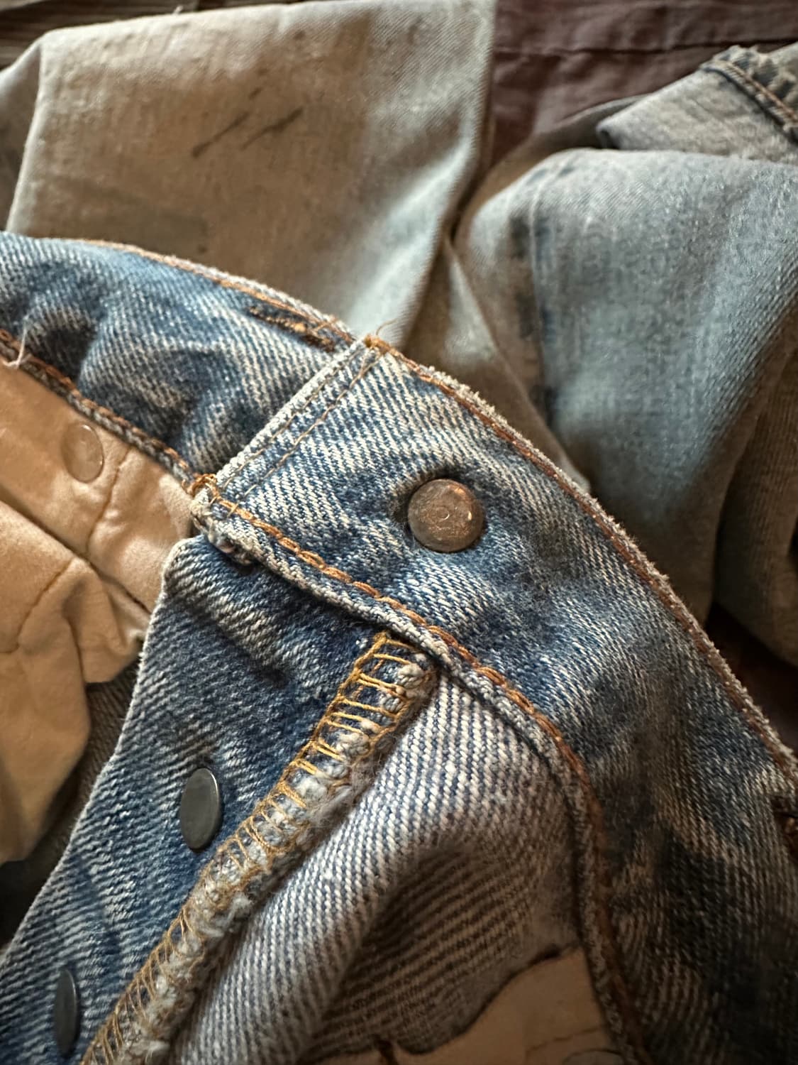 70s Leivs 501 66전기 Selvedge Denim Pants 상품이미지10