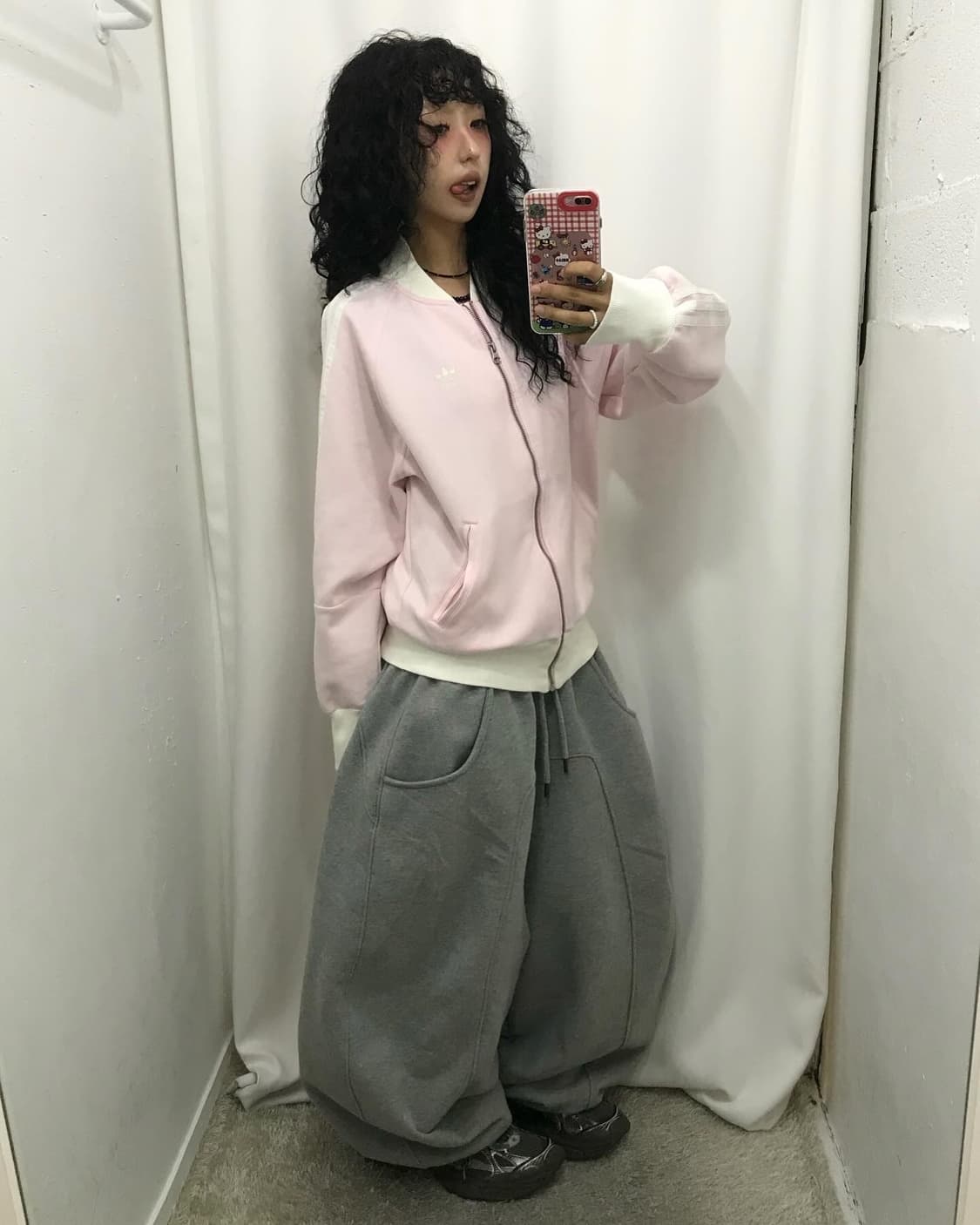 Adidas Baby Pink Zip-Up ⭐️대대장 레어⭐️  상품이미지3