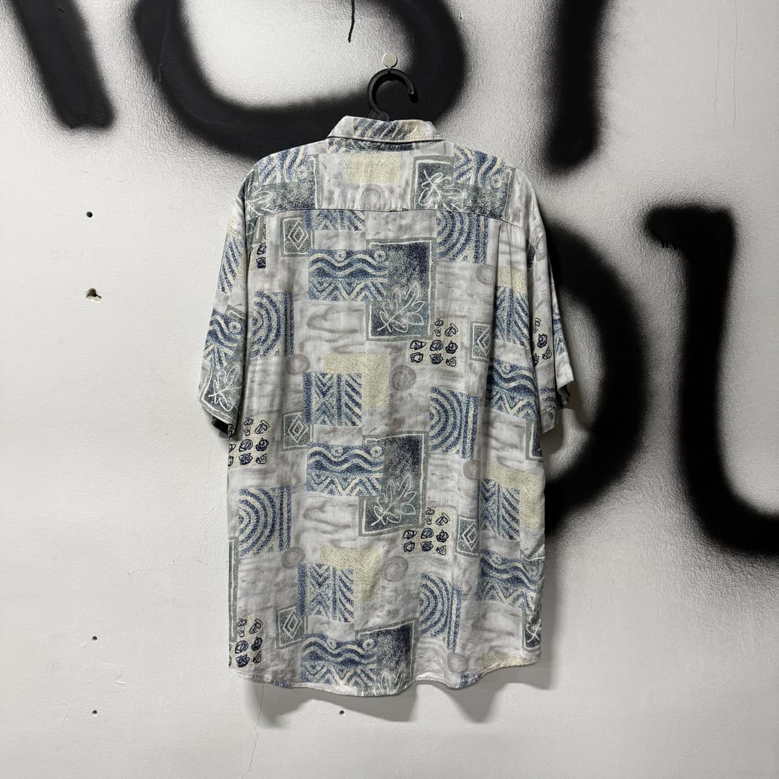 VTG 빈티지 빅사이즈 리프 패턴 원포켓 반팔 셔츠 상품이미지2