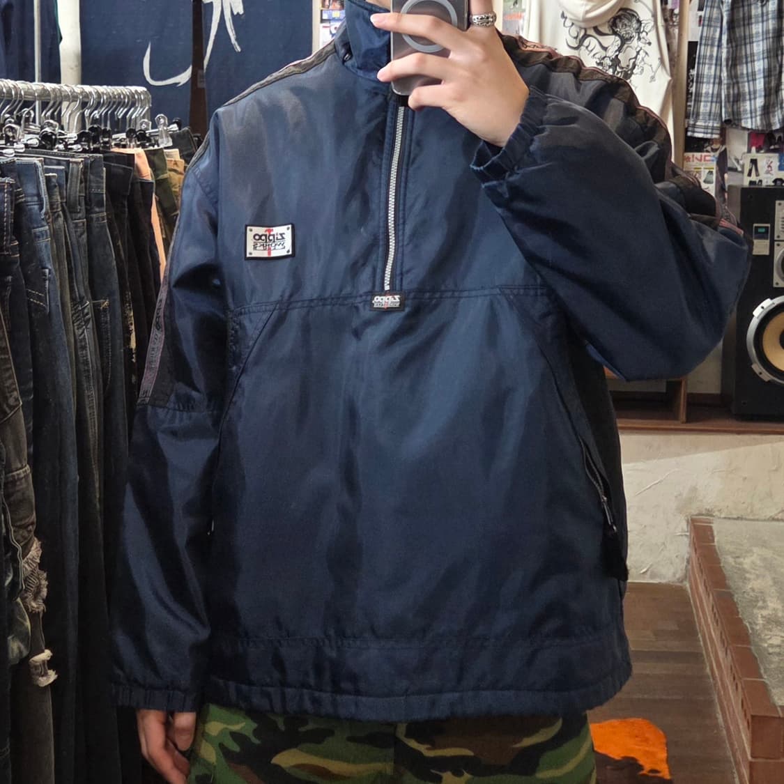 일본 빈티지 지포라이터 누빔 아노락 후드 상품이미지2