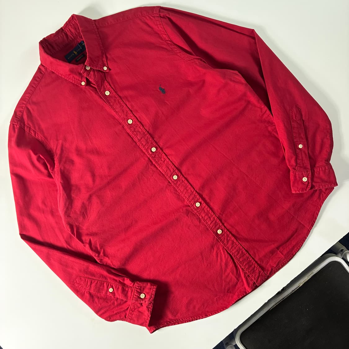Polo  폴로 랄프로렌 자수 코튼 레드 셔츠   상품이미지2