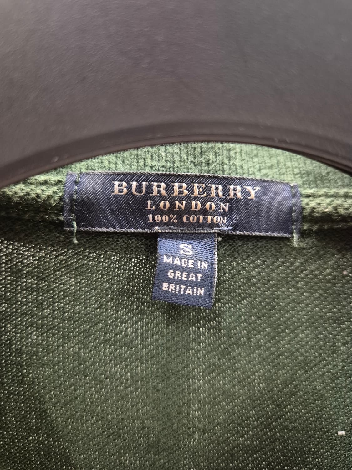 버버리 로고 자수 올리브 카라티 S 상품이미지5