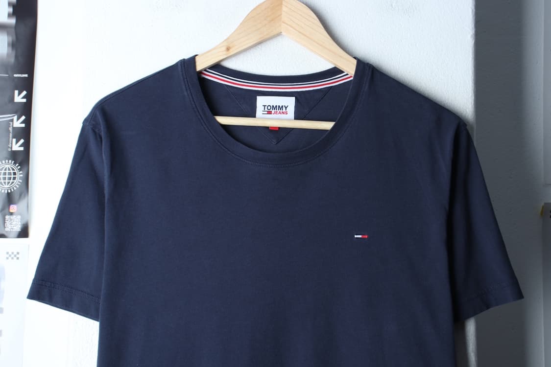 W(2XL) 타미힐피거 반팔 티셔츠 빅사이즈 네이비 기본-H31331 상품이미지3