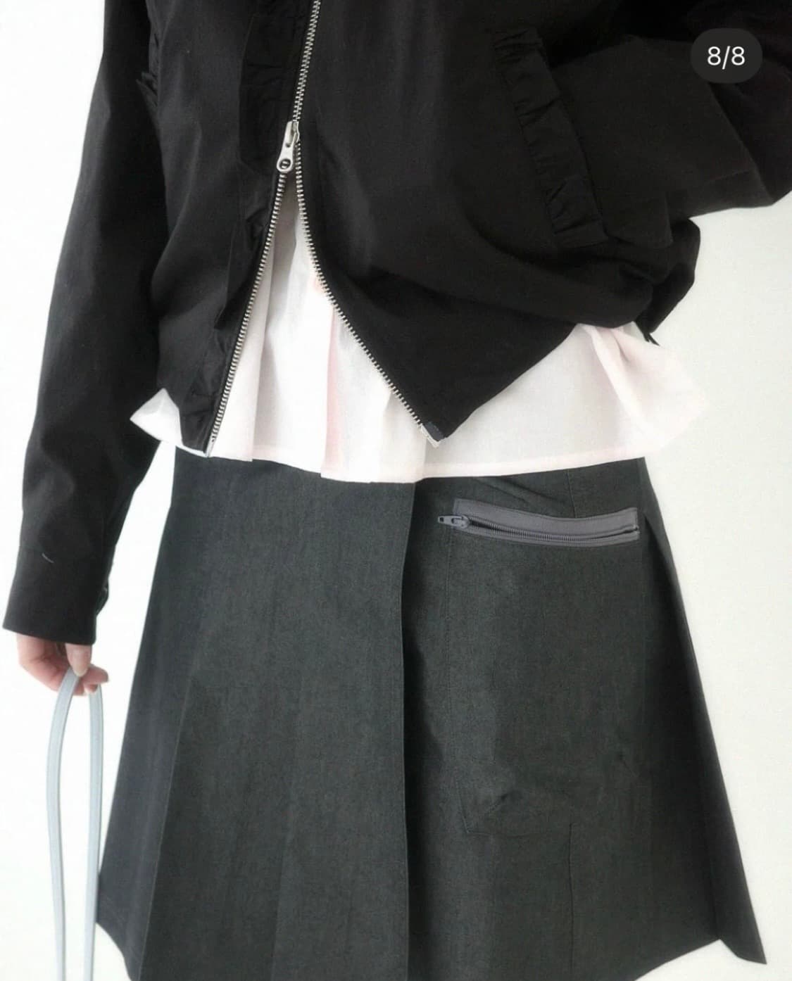 인앤양하모니 frill blouson (black) 상품이미지6